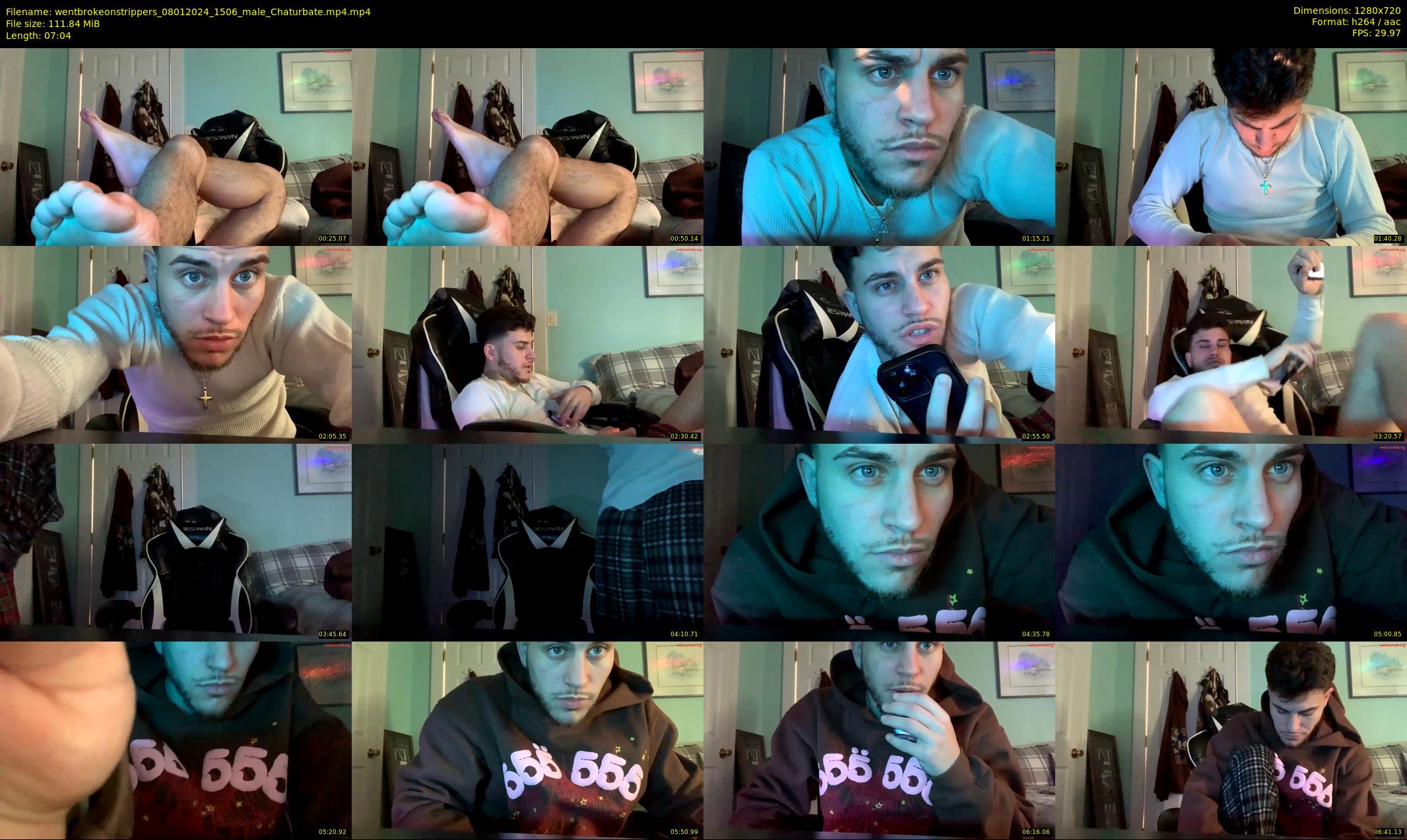 wentbrokeonstrippers — 8 minute Chaturbate male cam show recording, 720p, Jan 8, 2024