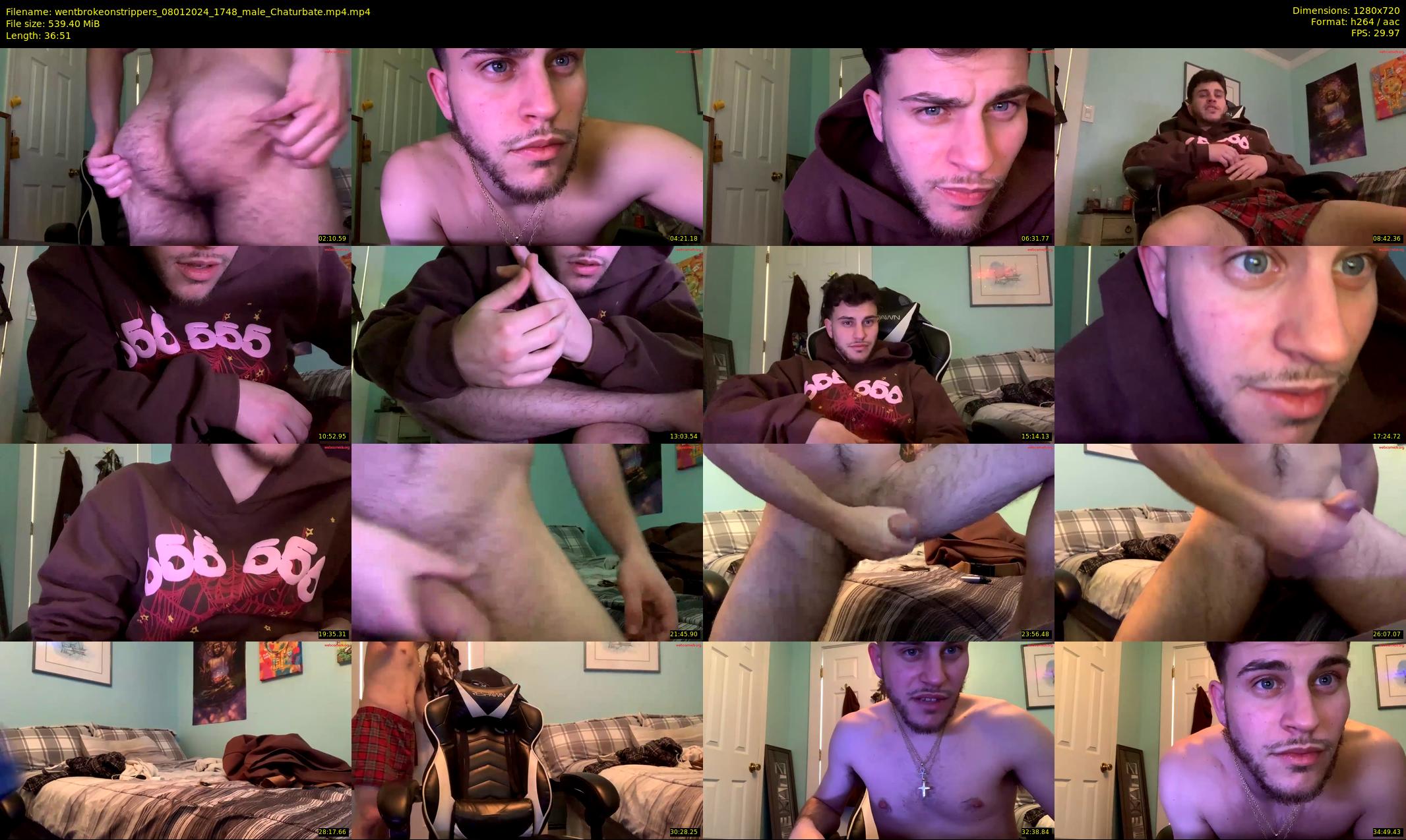 wentbrokeonstrippers — 37 minute Chaturbate male cam show recording, 720p, Jan 8, 2024