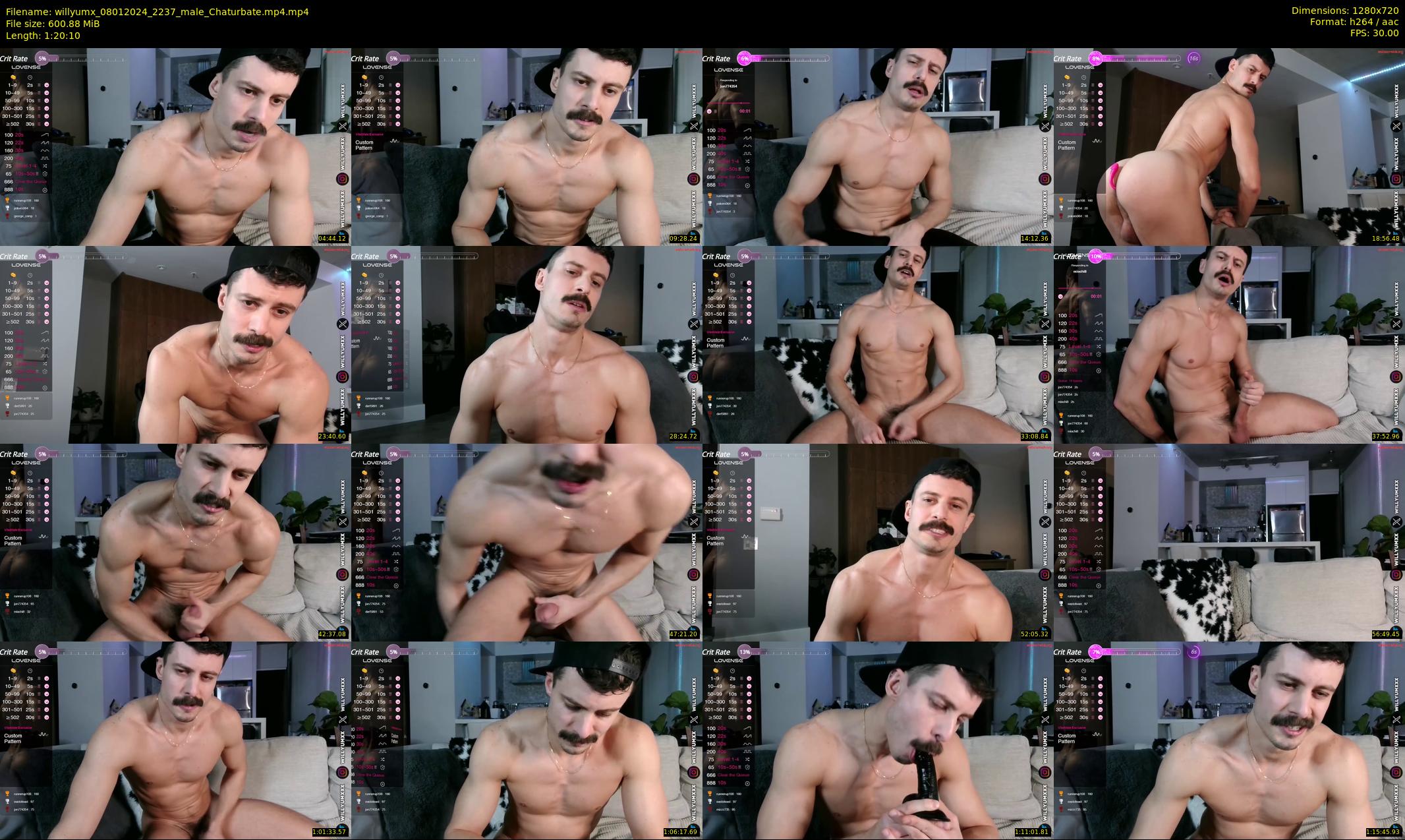 willyumx — 81 minute Chaturbate male cam show recording, 720p, Jan 8, 2024