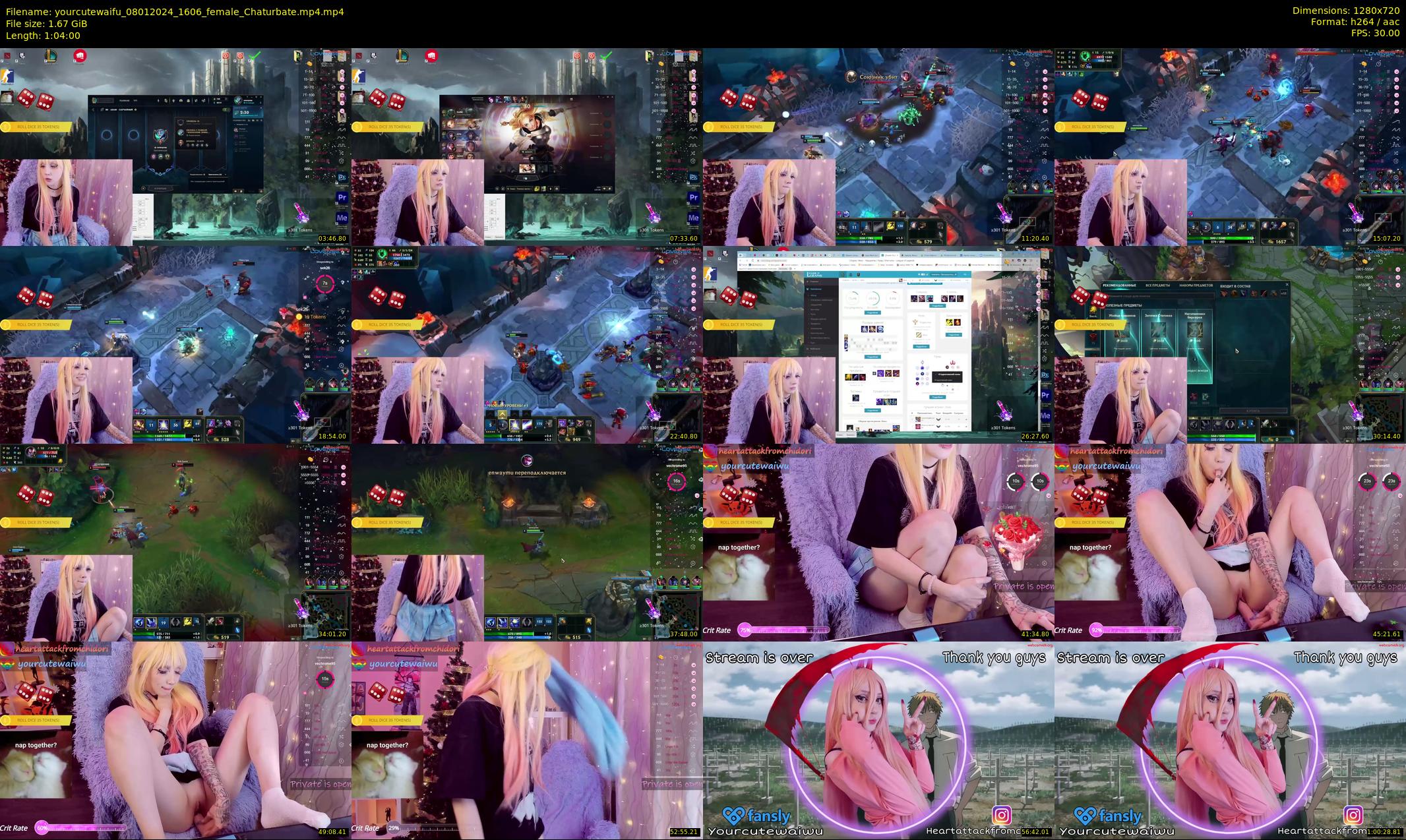 yourcutewaifu — 64 minute Chaturbate female cam show recording, 720p, Jan 8, 2024