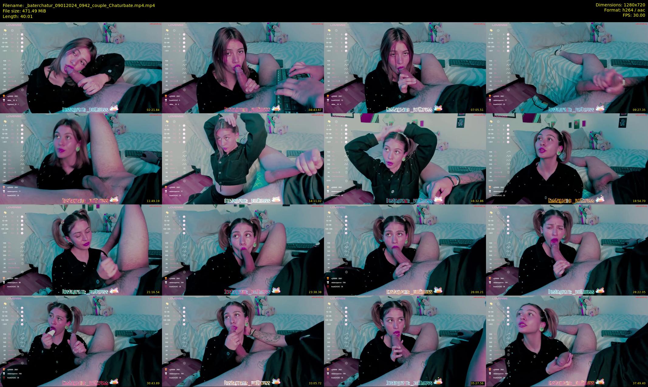 _baterchatur — 41 minute Chaturbate couple cam show recording, 720p, Jan 9, 2024