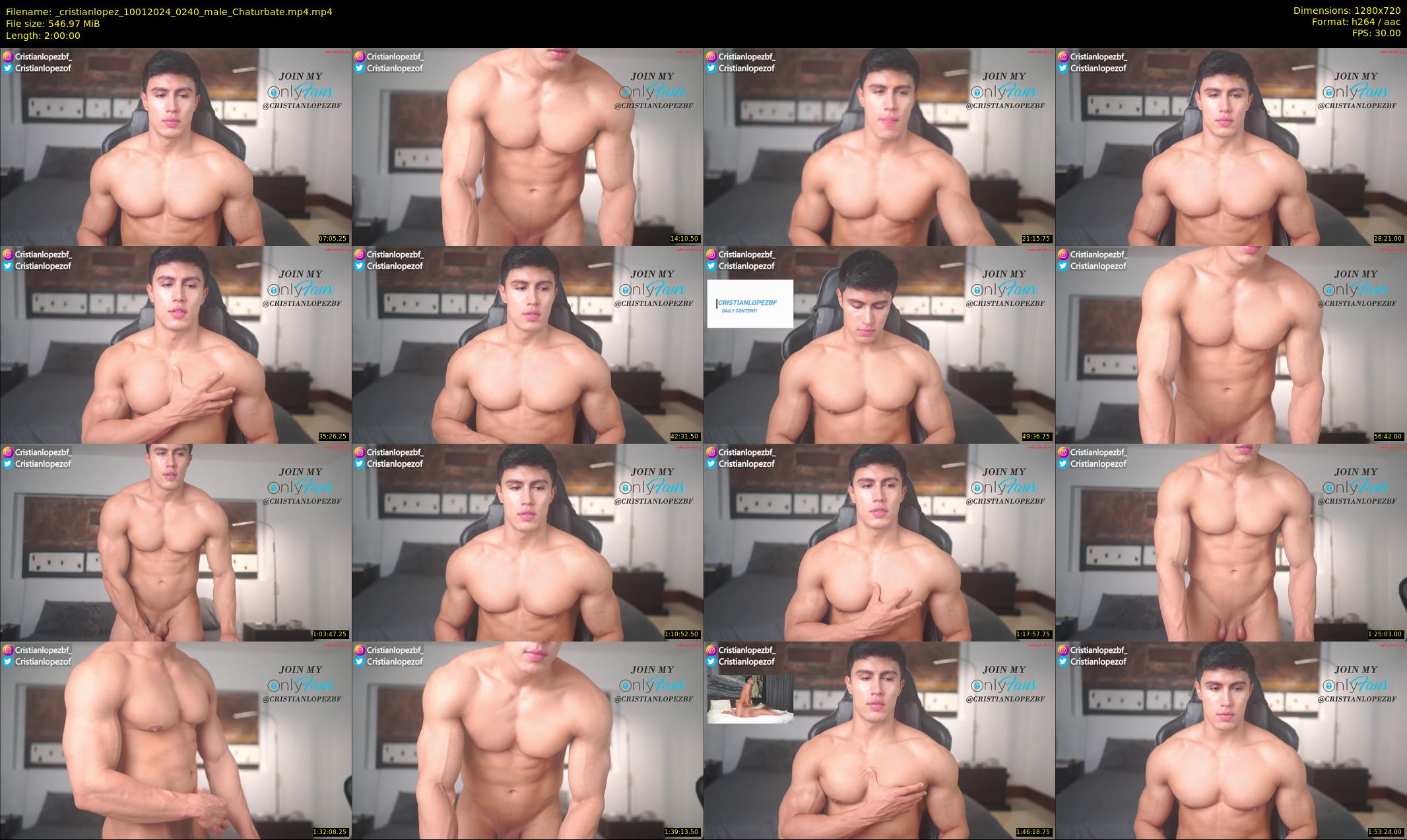 _cristianlopez — 120 minute Chaturbate male cam show recording, 720p, Jan 10, 2024