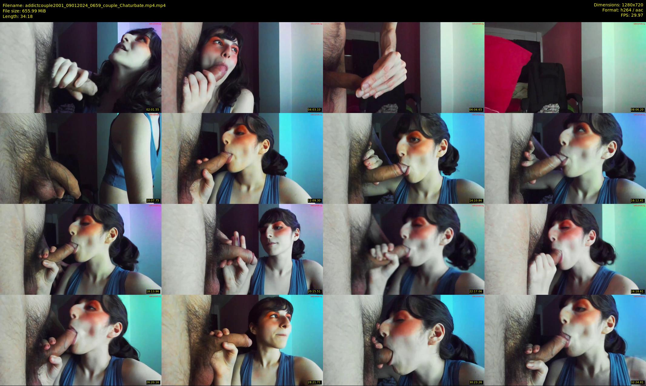 addictcouple2001 — 35 minute Chaturbate couple cam show recording, 720p, Jan 9, 2024