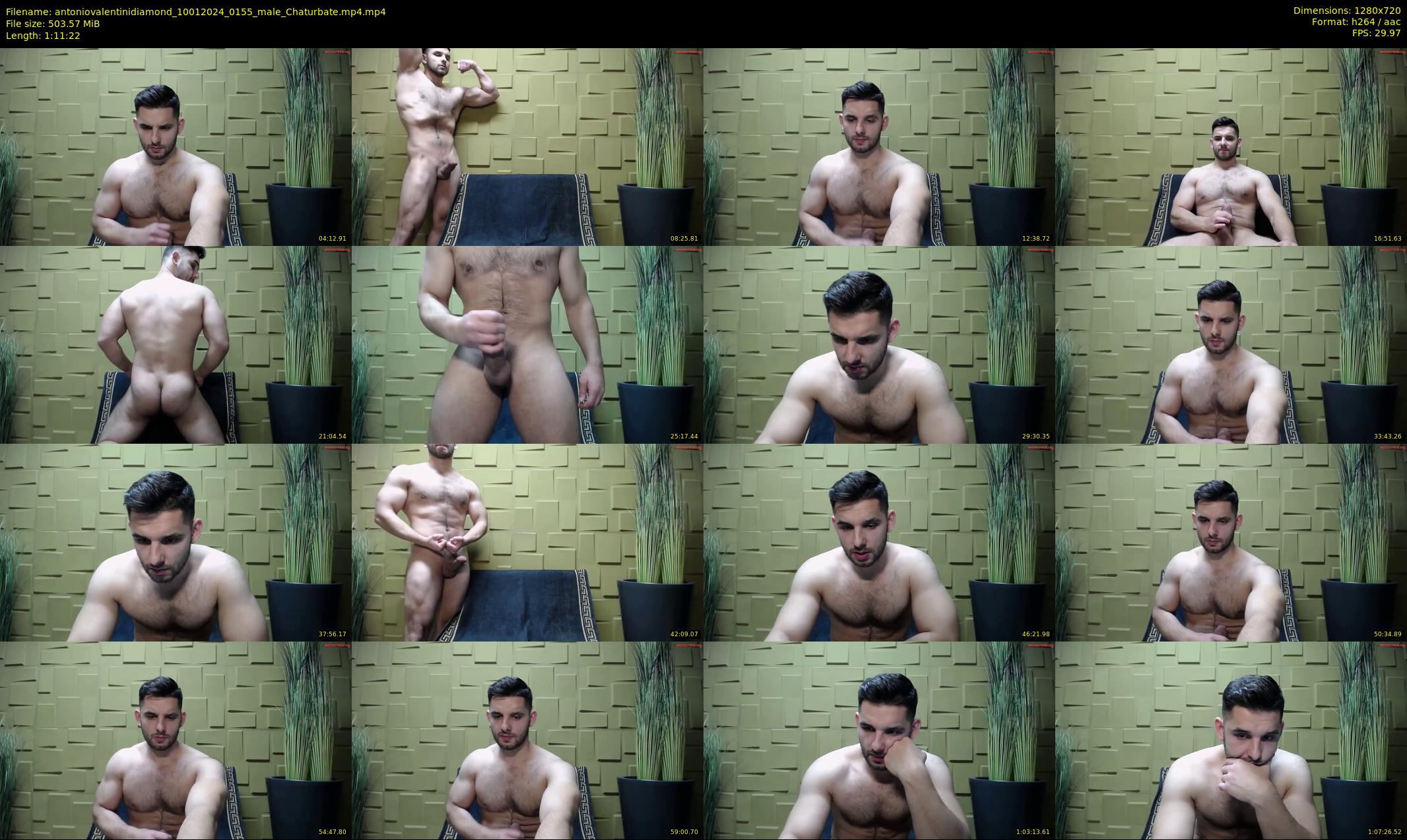 antoniovalentinidiamond — 72 minute Chaturbate male cam show recording, 720p, Jan 10, 2024