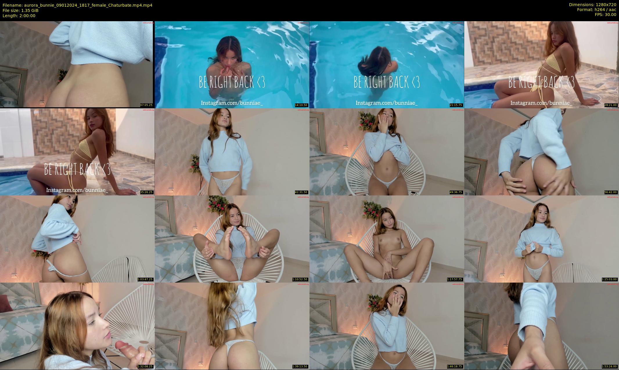 aurora_bunnie — 120 minute Chaturbate female cam show recording, 720p, Jan 9, 2024