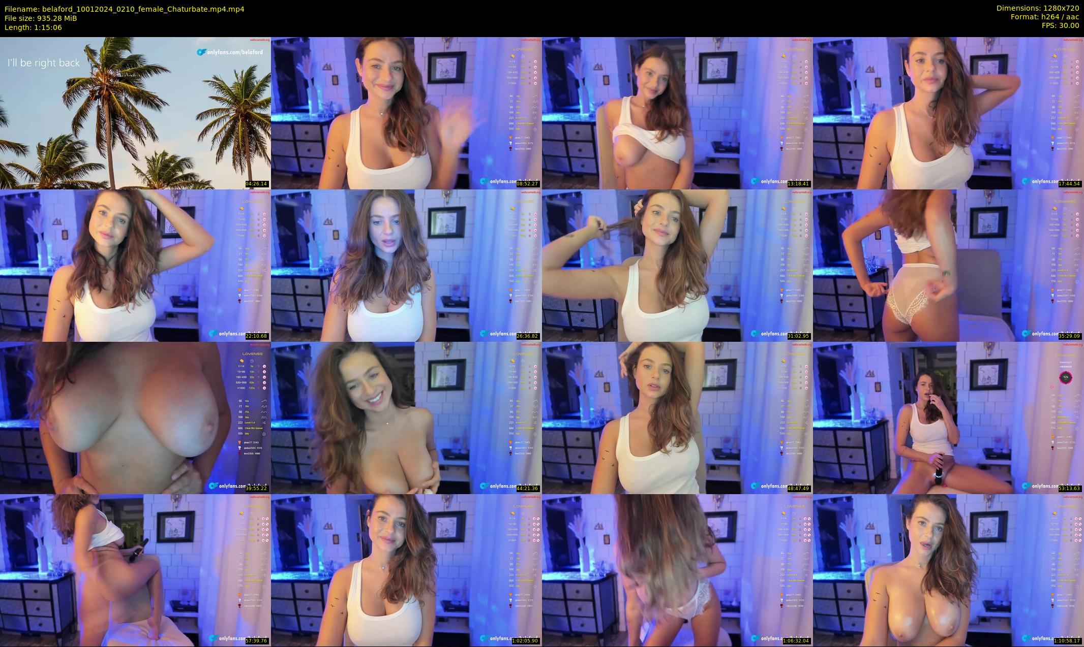belaford — 76 minute Chaturbate female cam show recording, 720p, Jan 10, 2024