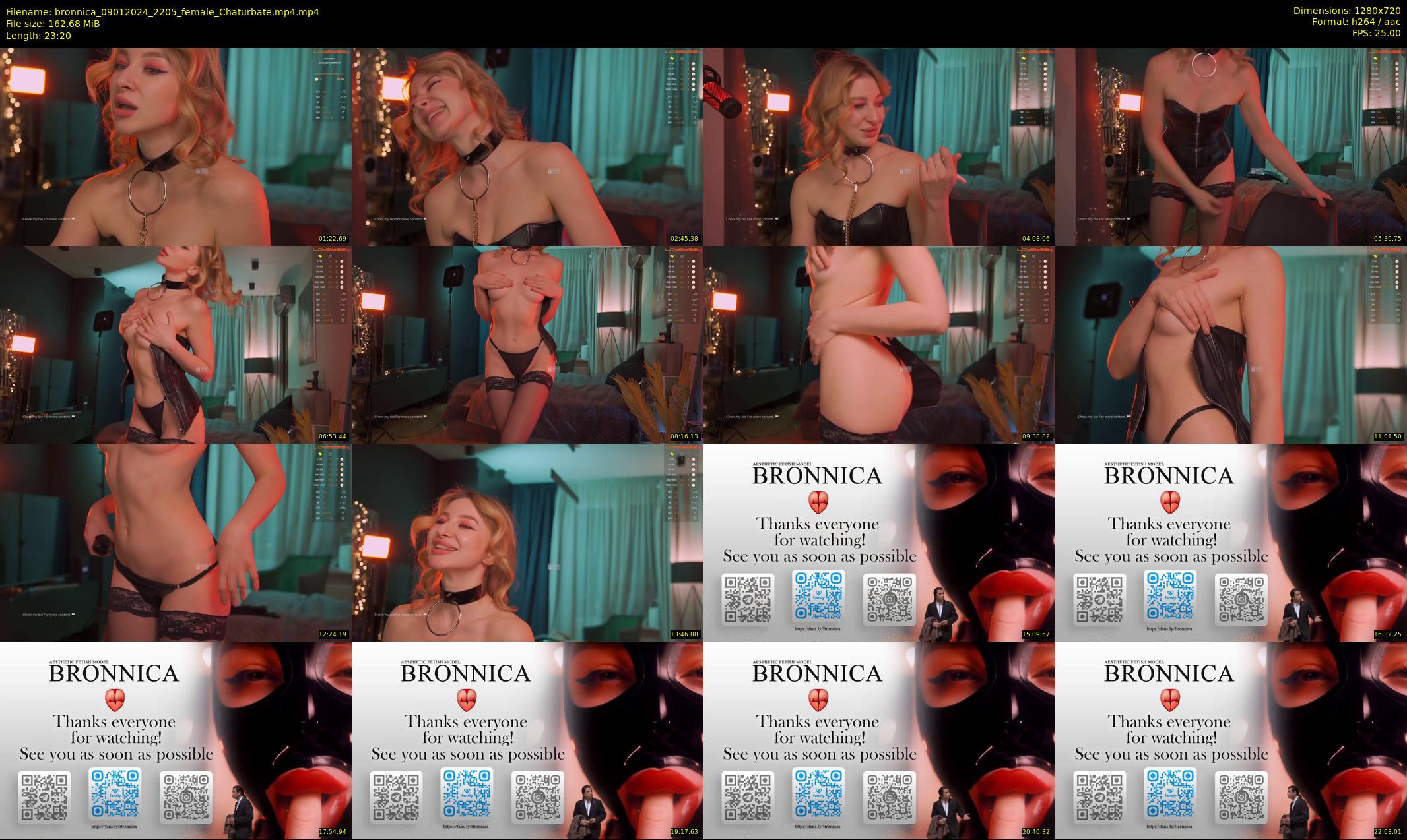 bronnica — 24 minute Chaturbate female cam show recording, 720p, Jan 9, 2024