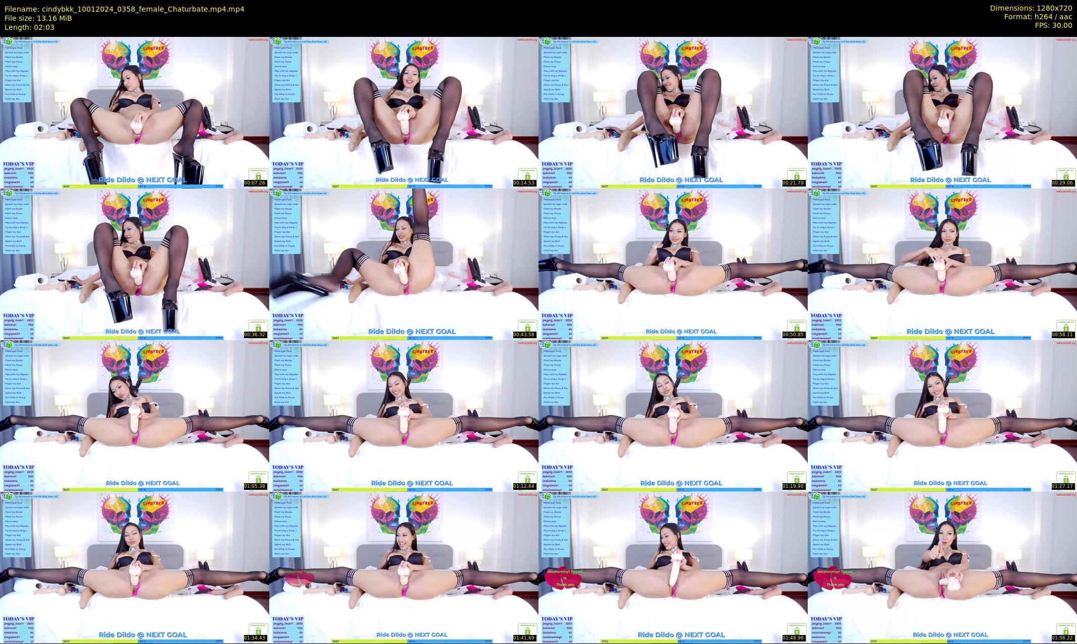 cindybkk — 3 minute Chaturbate female cam show recording, 720p, Jan 10, 2024