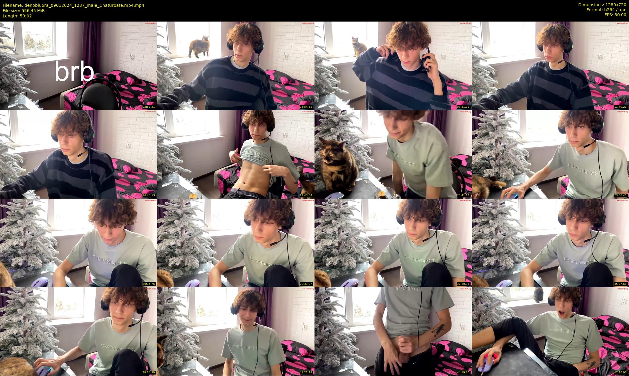 denobluora — 51 minute Chaturbate male cam show recording, 720p, Jan 9, 2024