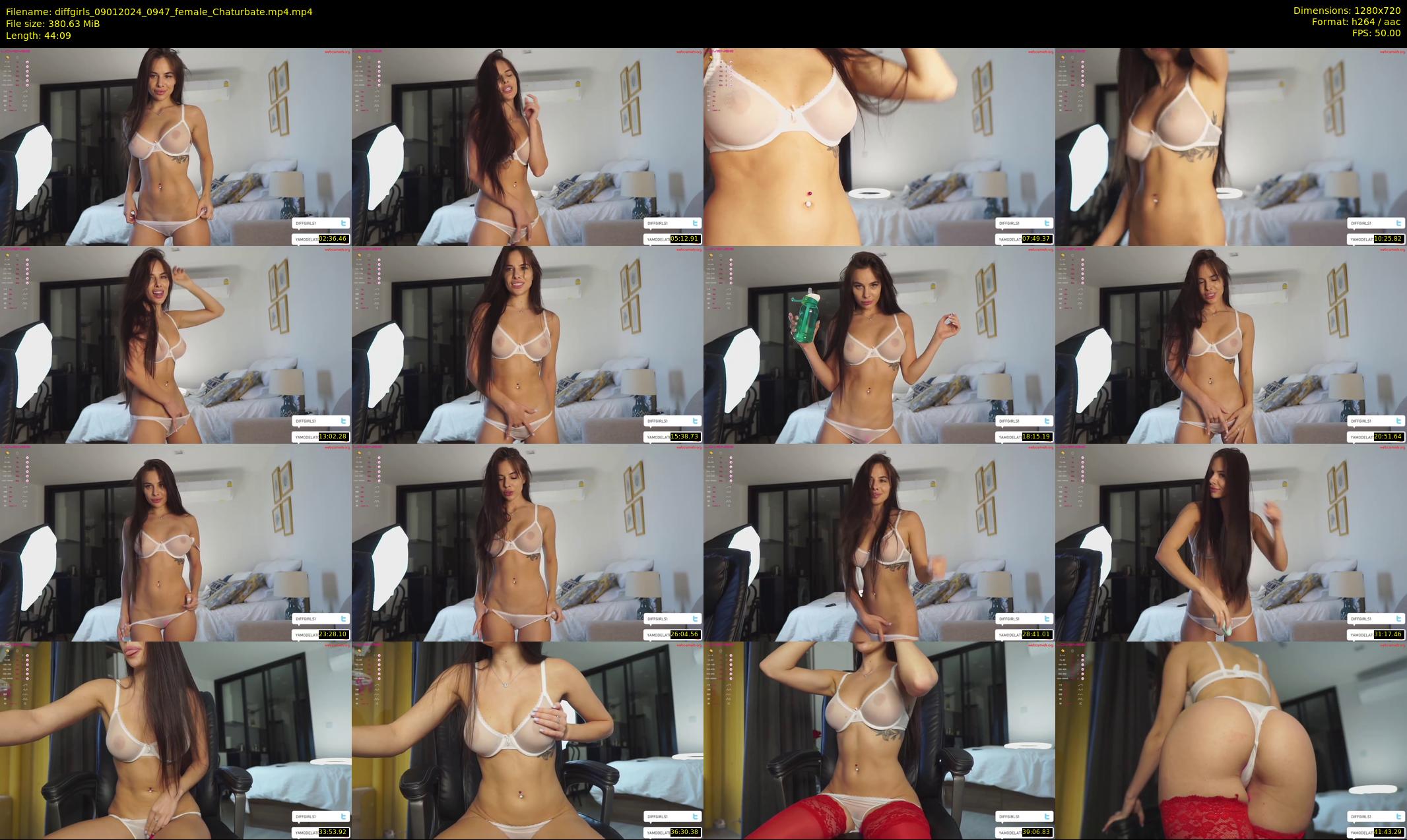diffgirls — 45 minute Chaturbate female cam show recording, 720p, Jan 9, 2024