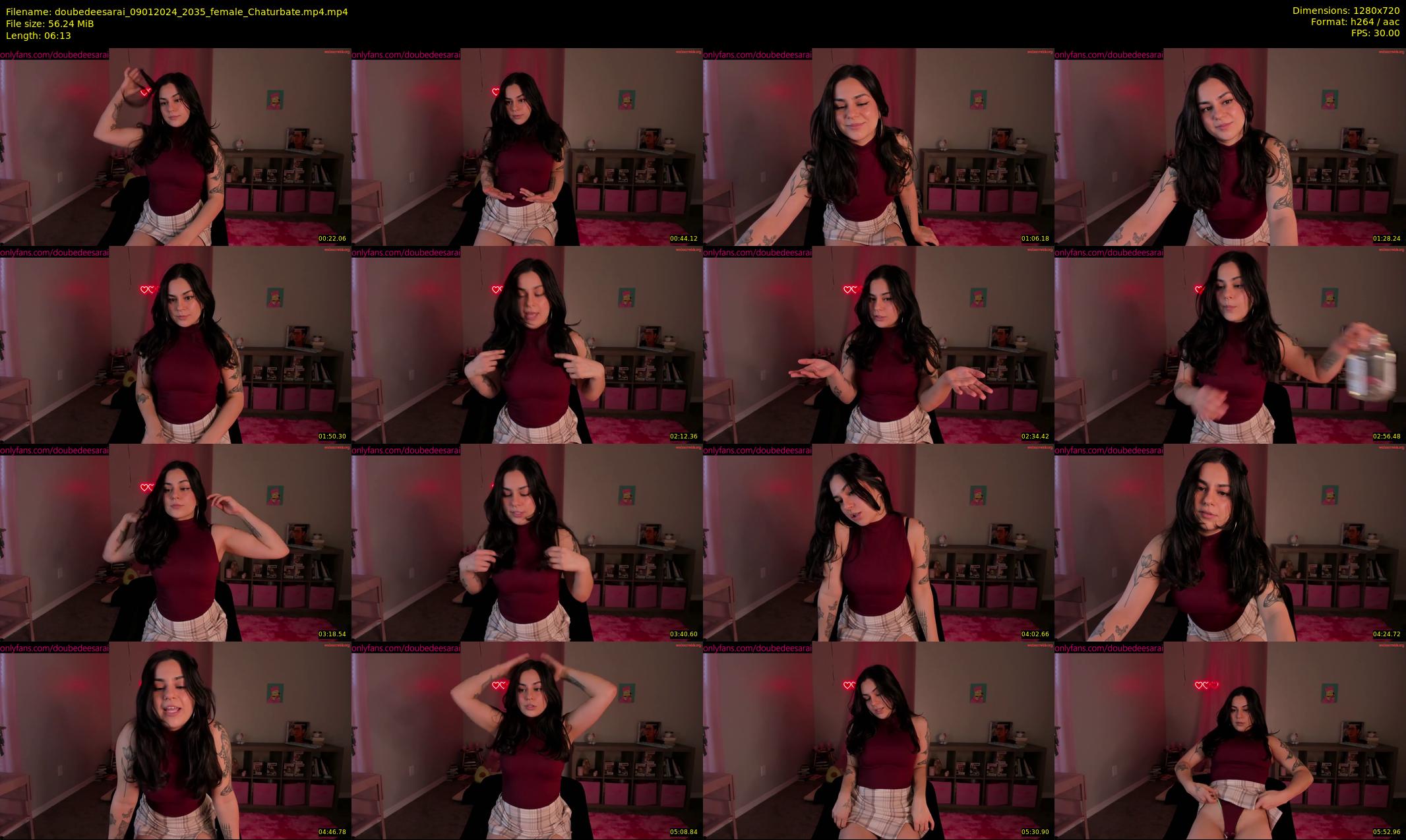 doubedeesarai — 7 minute Chaturbate female cam show recording, 720p, Jan 9, 2024