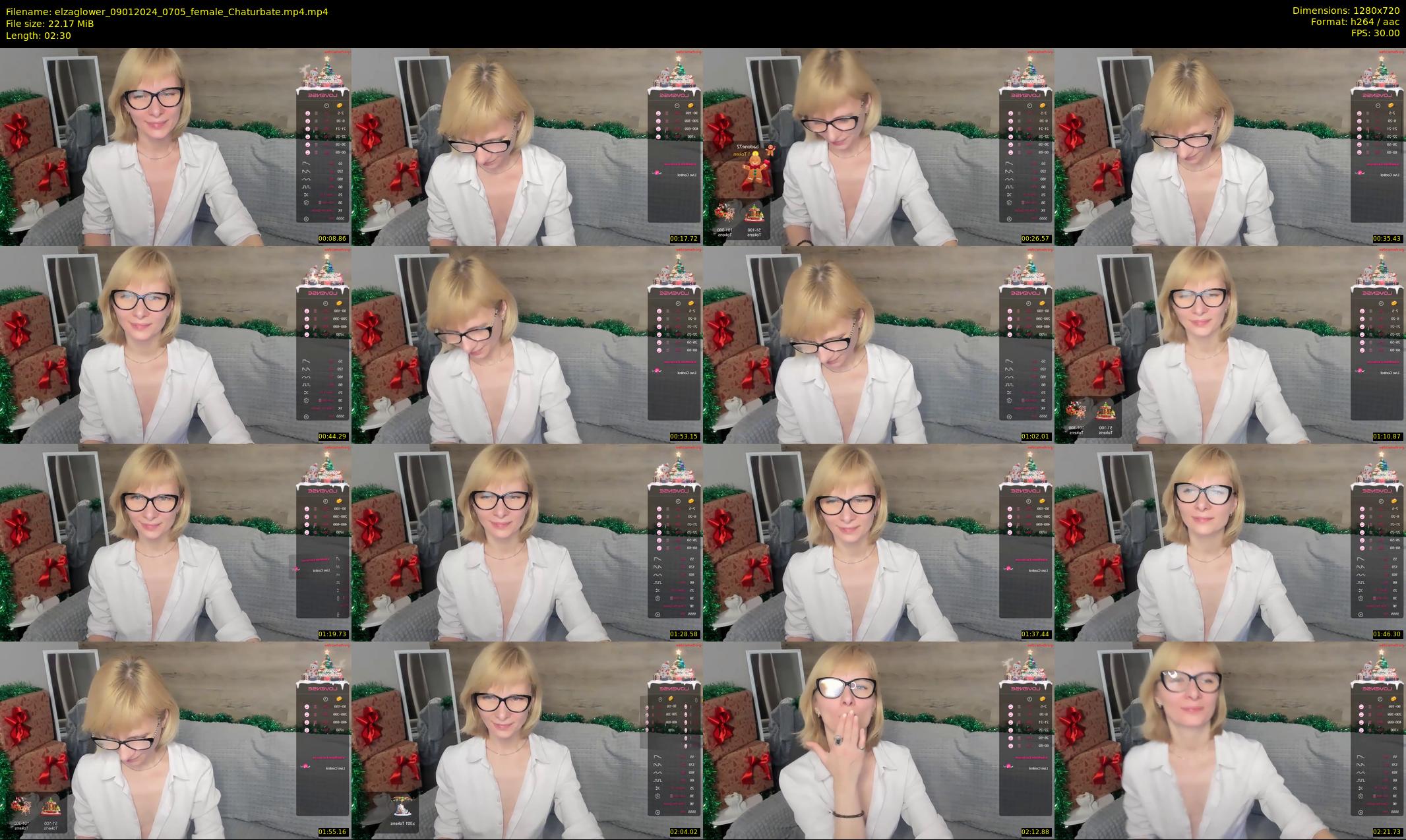 elzaglower — 3 minute Chaturbate female cam show recording, 720p, Jan 9, 2024