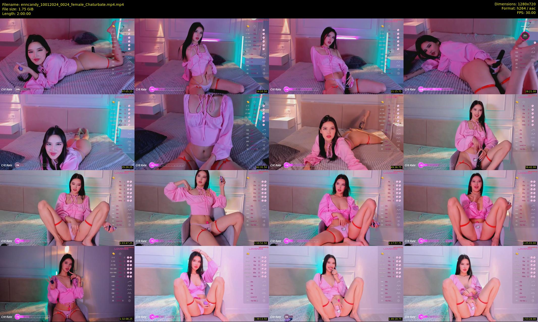 enncandy — 120 minute Chaturbate female cam show recording, 720p, Jan 10, 2024