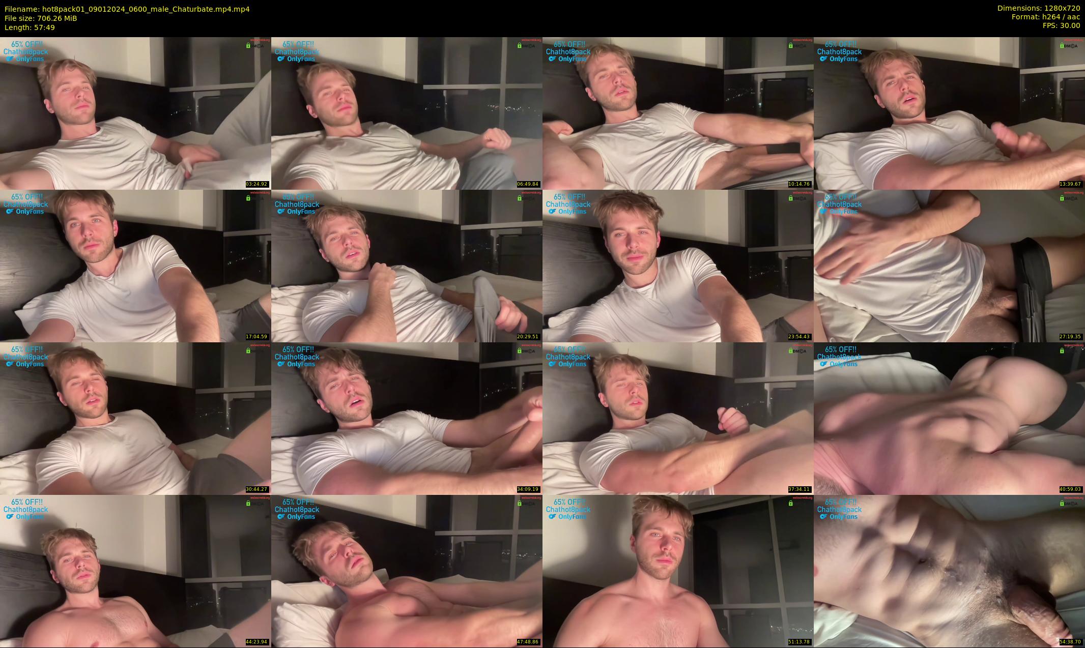 hot8pack01 — 58 minute Chaturbate male cam show recording, 720p, Jan 9, 2024
