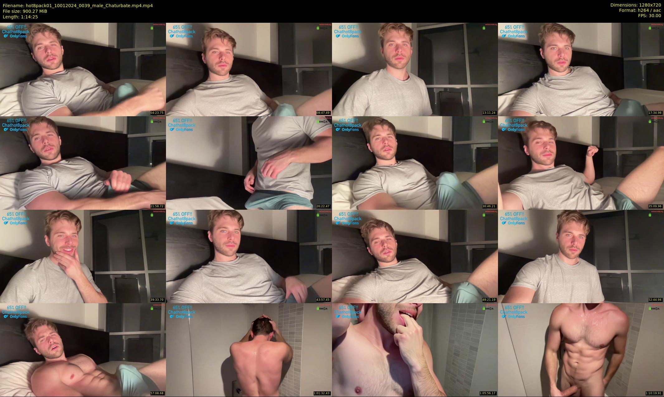 hot8pack01 — 75 minute Chaturbate male cam show recording, 720p, Jan 10, 2024