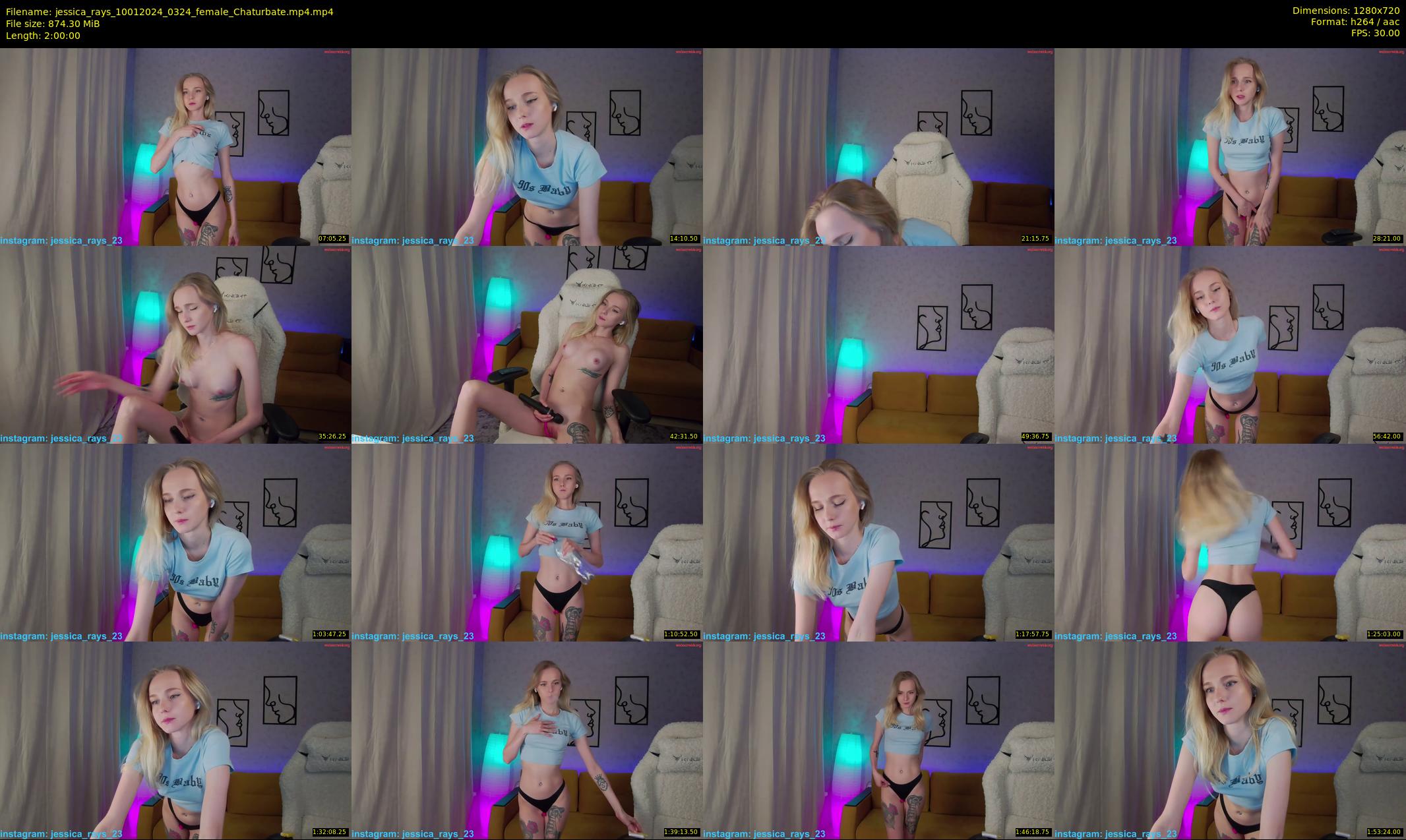 jessica_rays — 120 minute Chaturbate couple cam show recording, 720p, Jan 10, 2024