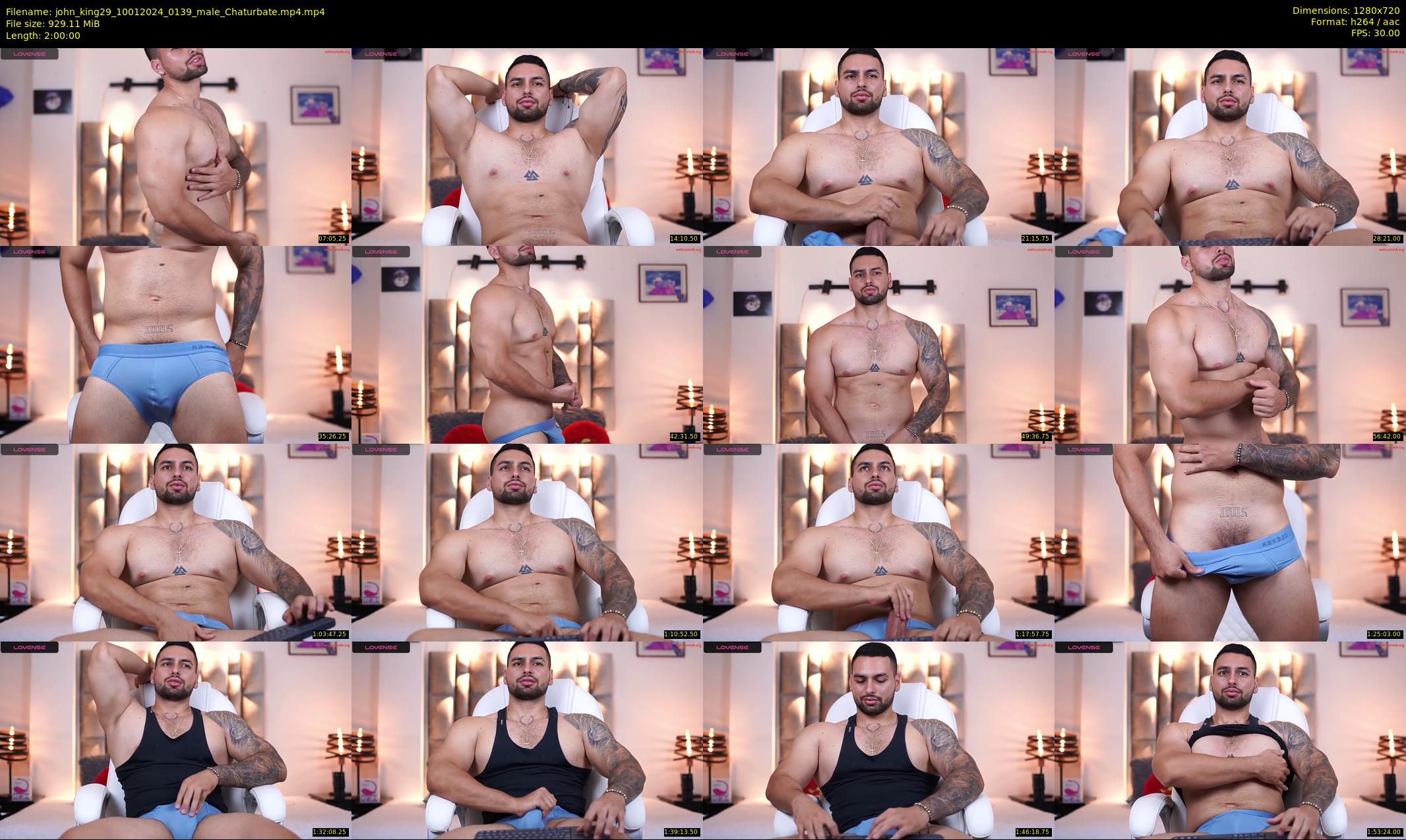 john_king29 — 120 minute Chaturbate male cam show recording, 720p, Jan 10, 2024