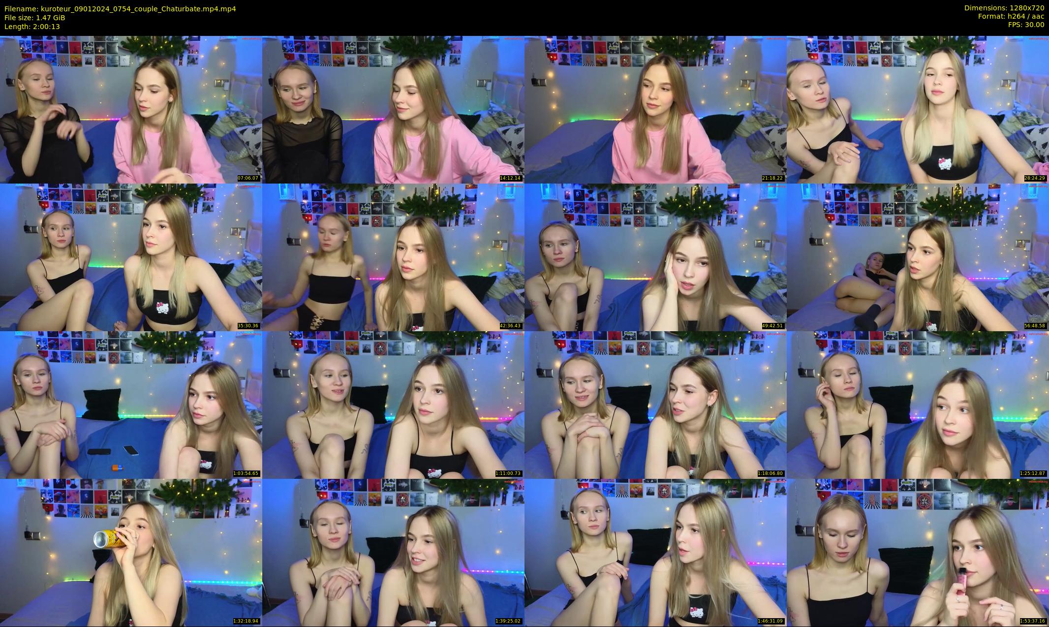 kuroteur — 121 minute Chaturbate couple cam show recording, 720p, Jan 9, 2024