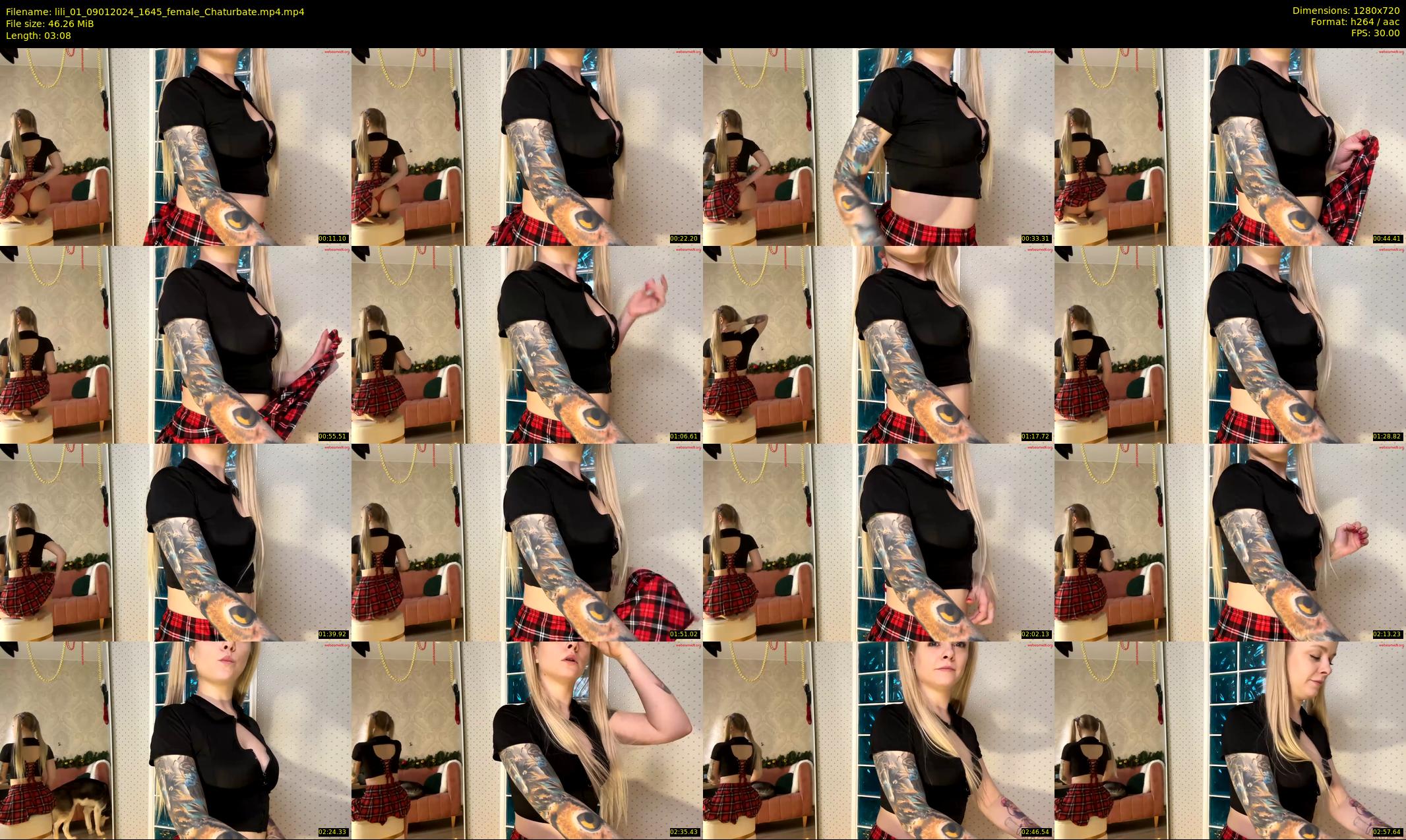 lili_01 — 4 minute Chaturbate female cam show recording, 720p, Jan 9, 2024