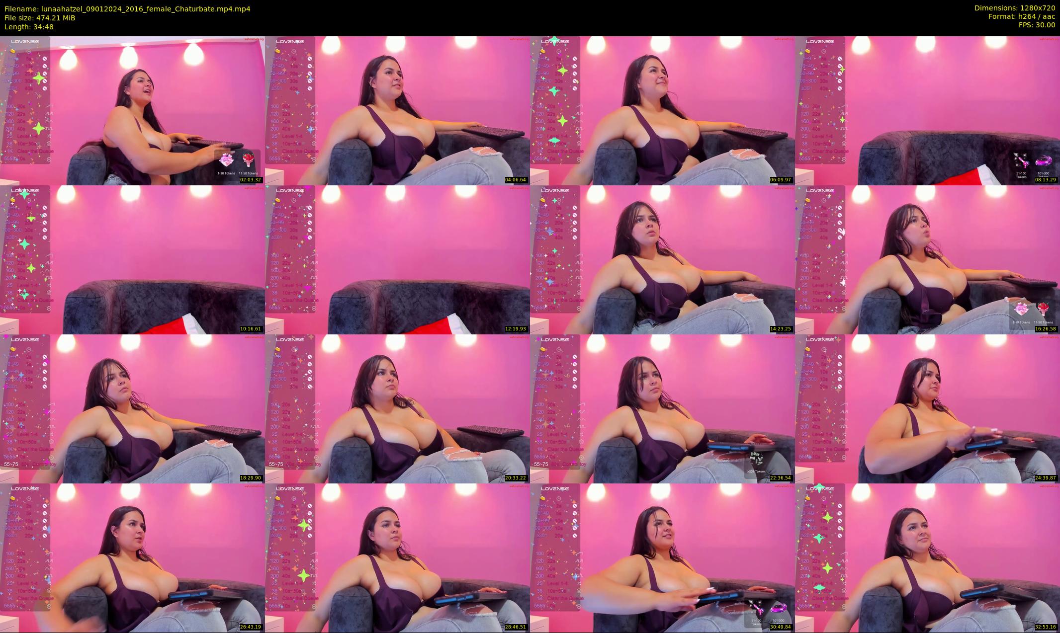 lunaahatzel — 35 minute Chaturbate female cam show recording, 720p, Jan 9, 2024