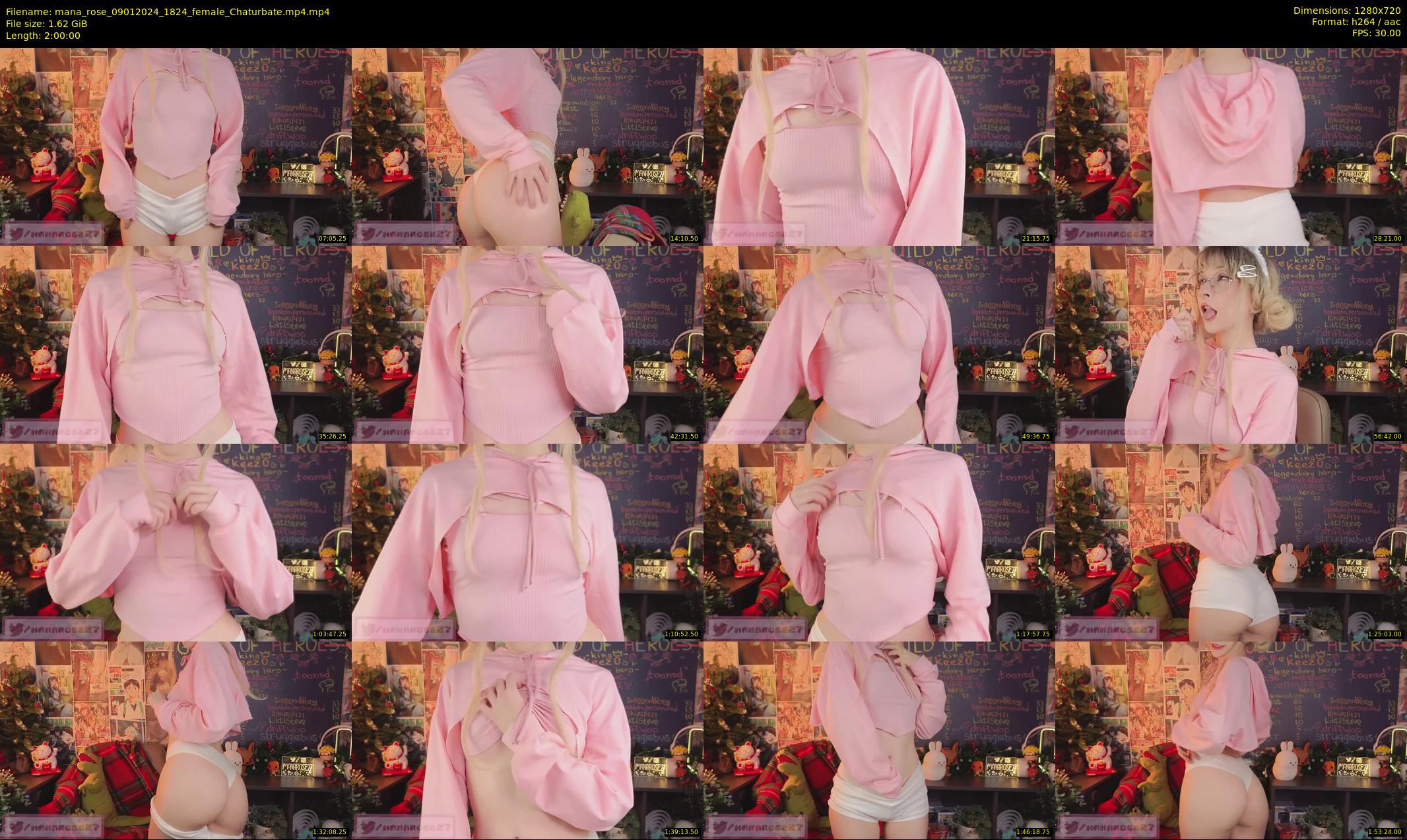mana_rose — 120 minute Chaturbate female cam show recording, 720p, Jan 9, 2024
