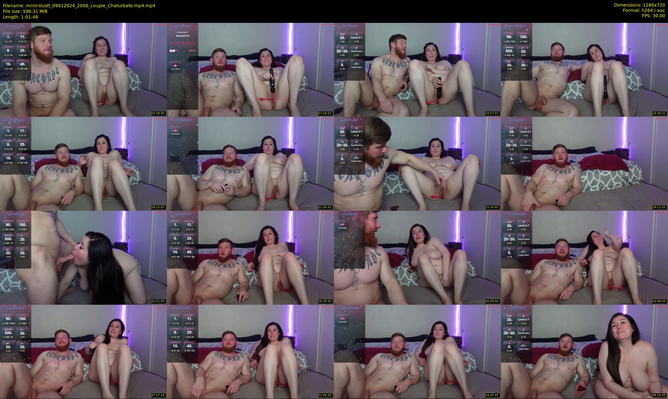 mrmrslustt — 62 minute Chaturbate couple cam show recording, 720p, Jan 9, 2024