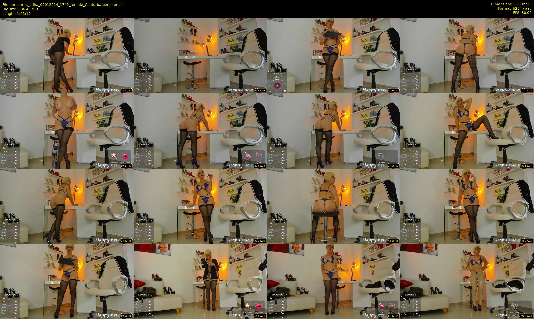 mrs_edha — 66 minute Chaturbate female cam show recording, 720p, Jan 9, 2024