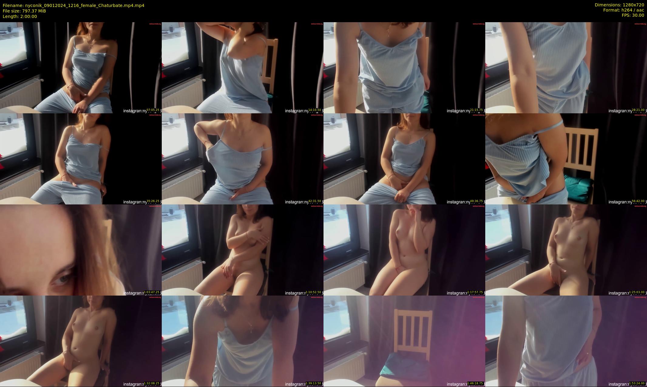 nyconik — 120 minute Chaturbate female cam show recording, 720p, Jan 9, 2024