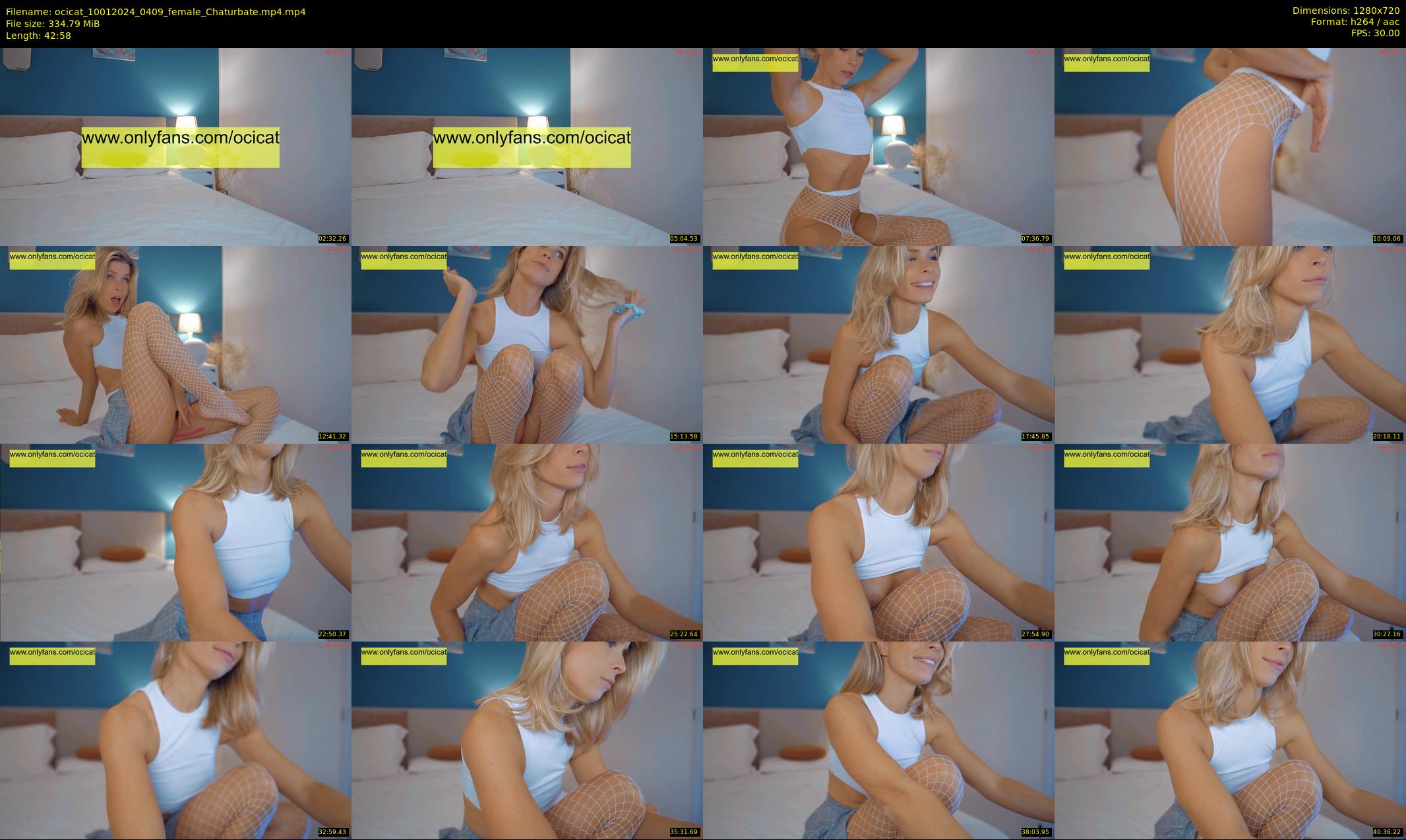 ocicat — 43 minute Chaturbate female cam show recording, 720p, Jan 10, 2024