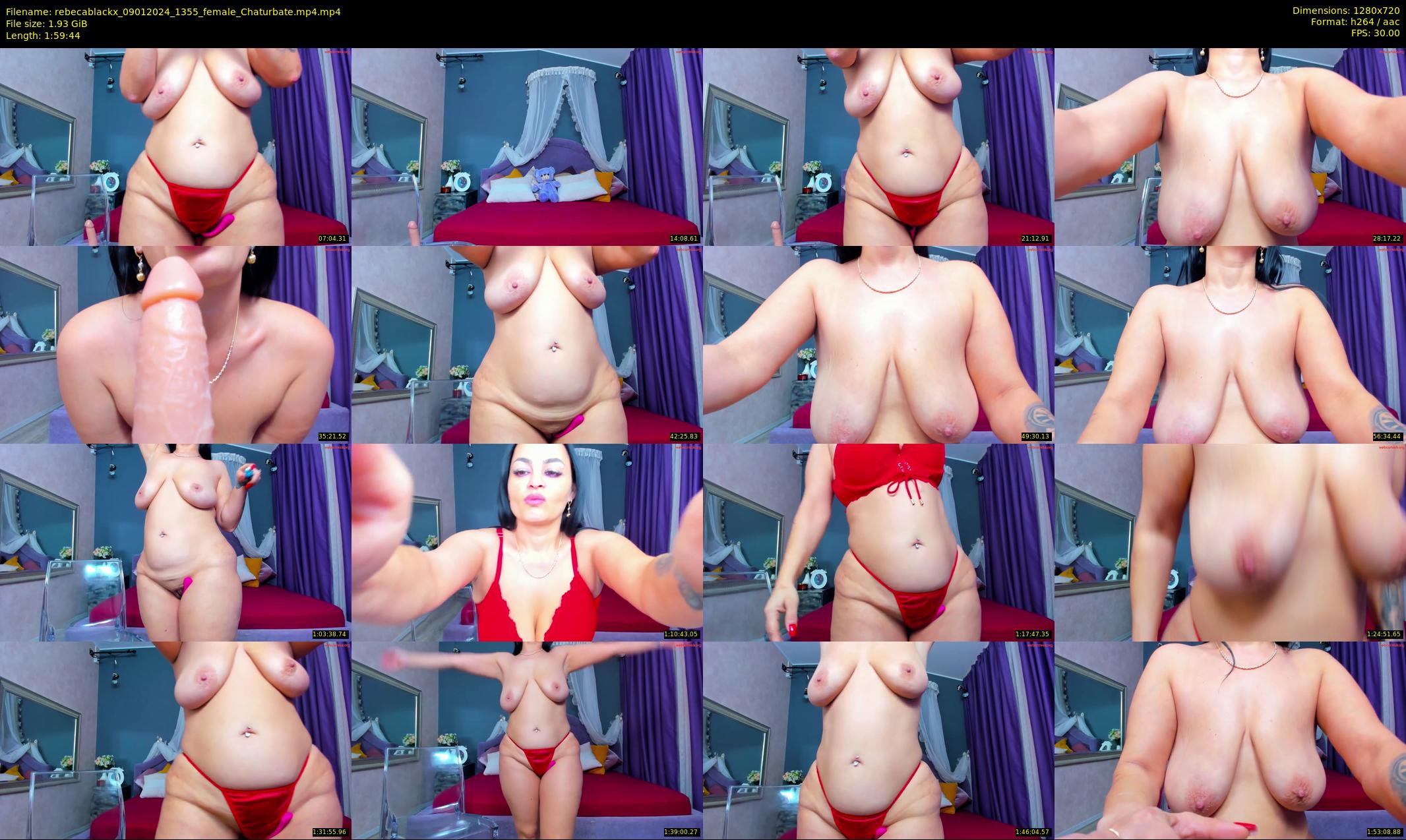 rebecablackx — 120 minute Chaturbate female cam show recording, 720p, Jan 9, 2024