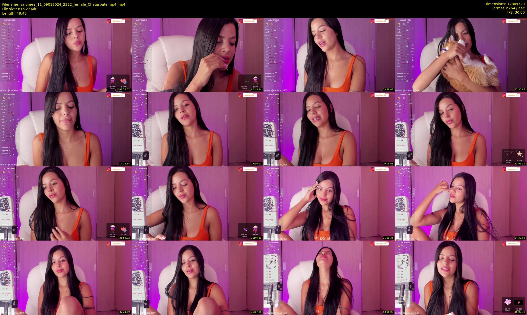 salomee_11 — 49 minute Chaturbate female cam show recording, 720p, Jan 9, 2024