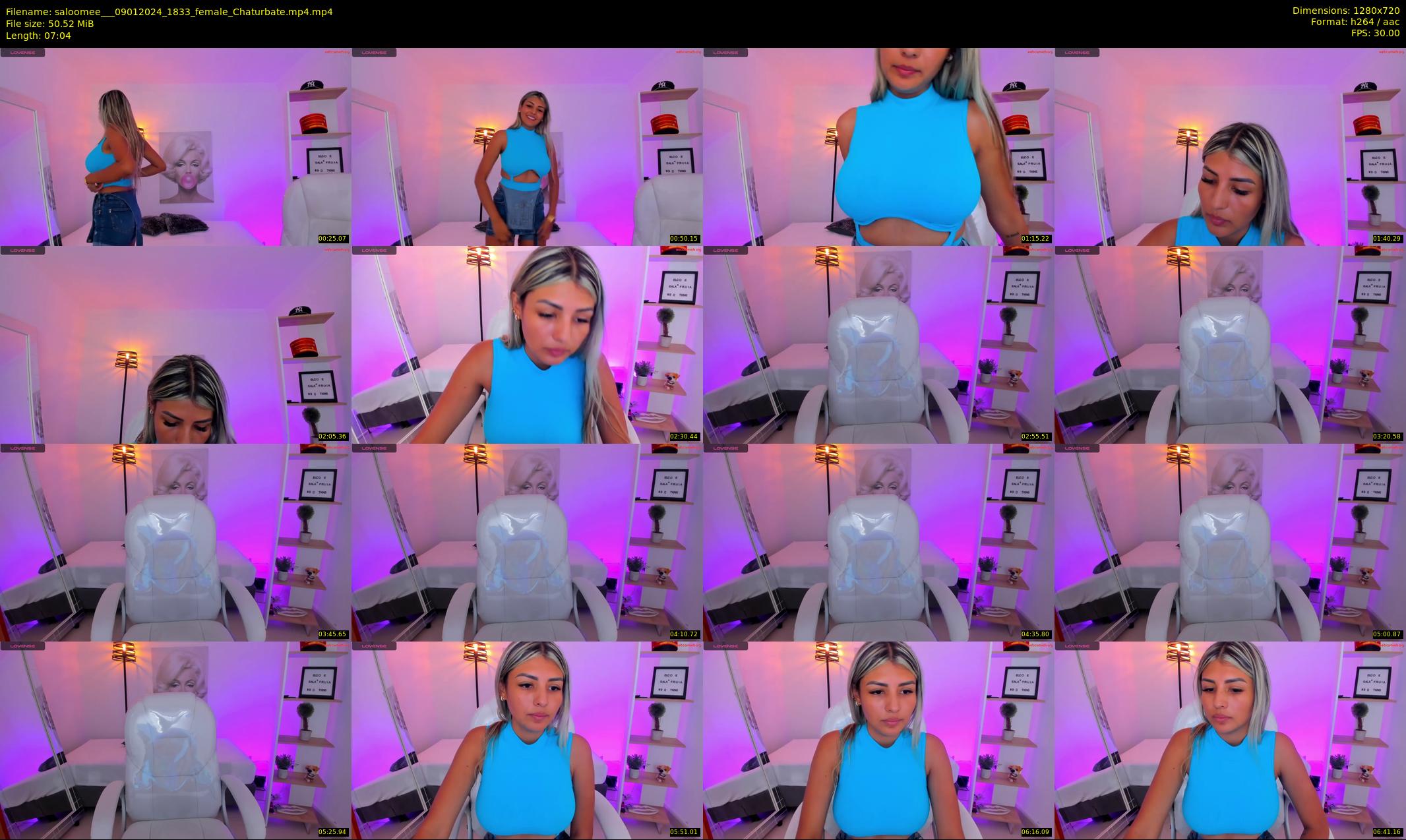 saloomee__ — 8 minute Chaturbate female cam show recording, 720p, Jan 9, 2024