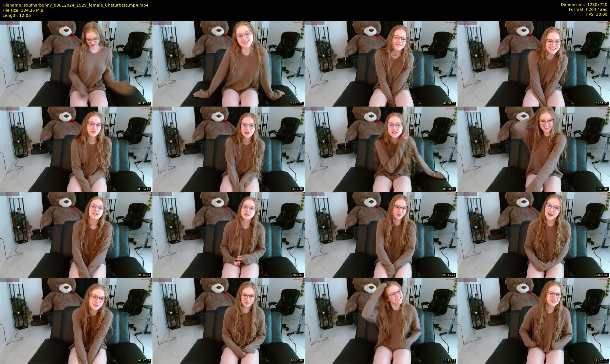 southerbunny — 13 minute Chaturbate female cam show recording, 720p, Jan 9, 2024