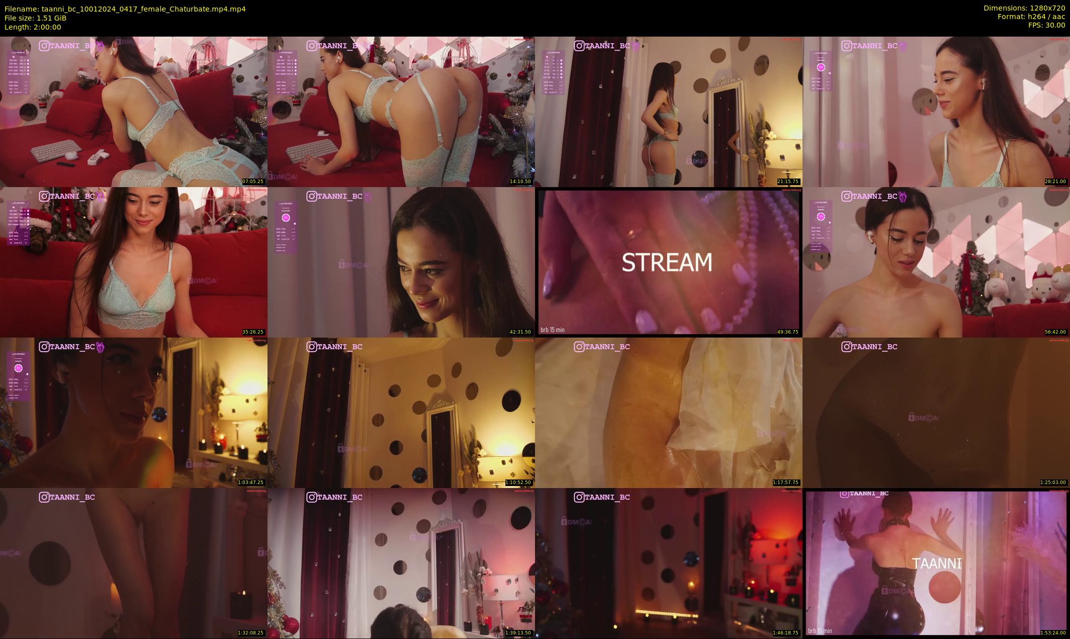 taanni_bc — 120 minute Chaturbate female cam show recording, 720p, Jan 10, 2024