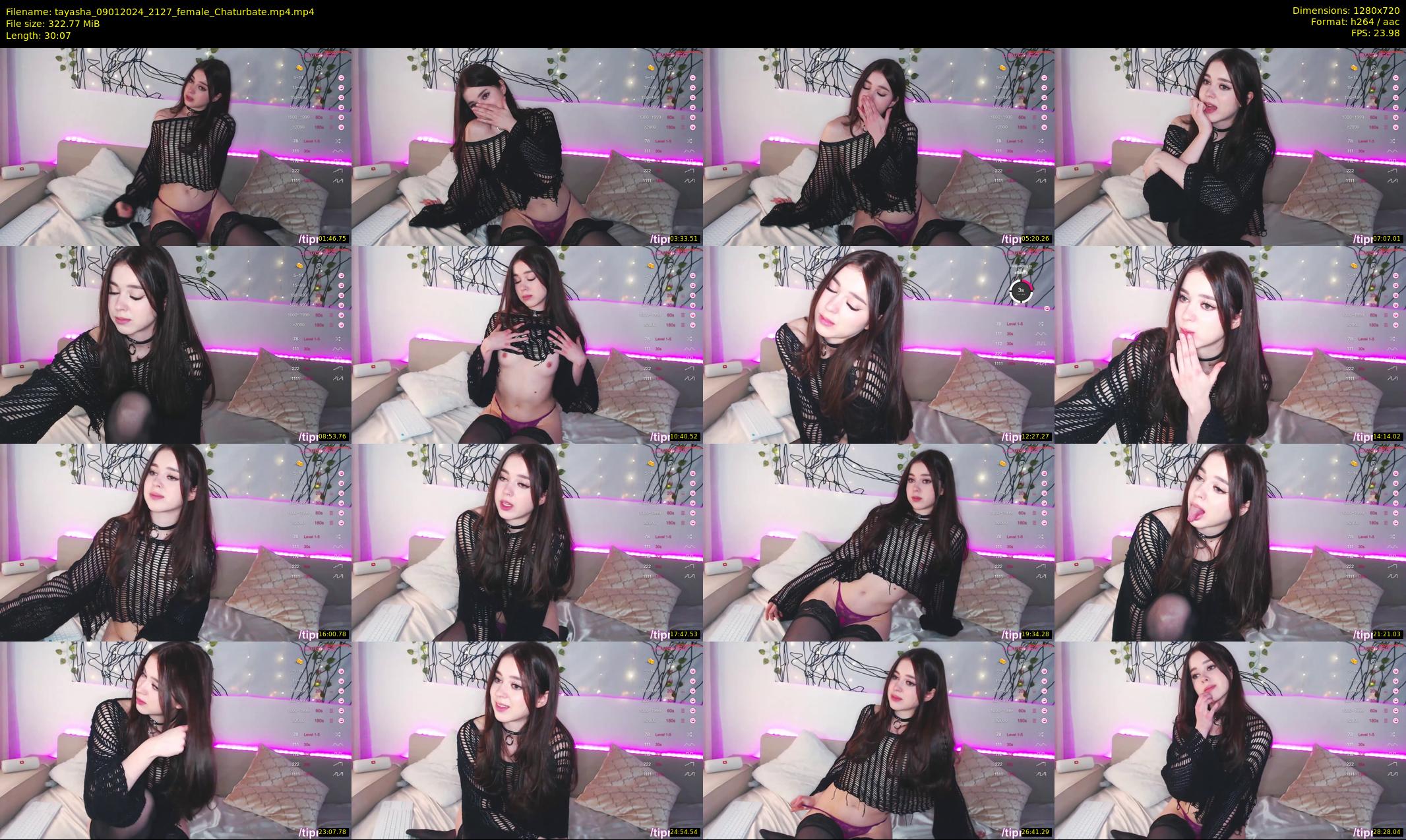 tayasha — 31 minute Chaturbate female cam show recording, 720p, Jan 9, 2024