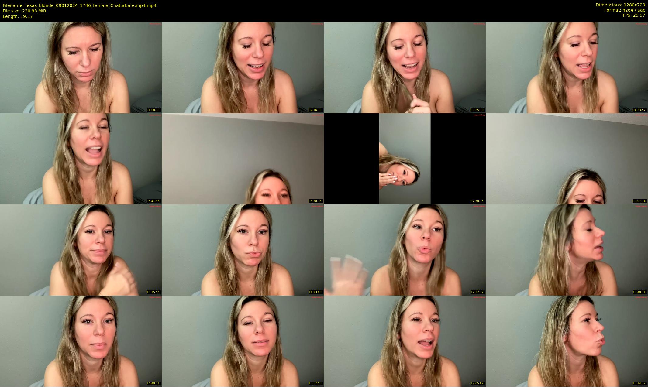 texas_blonde — 20 minute Chaturbate female cam show recording, 720p, Jan 9, 2024