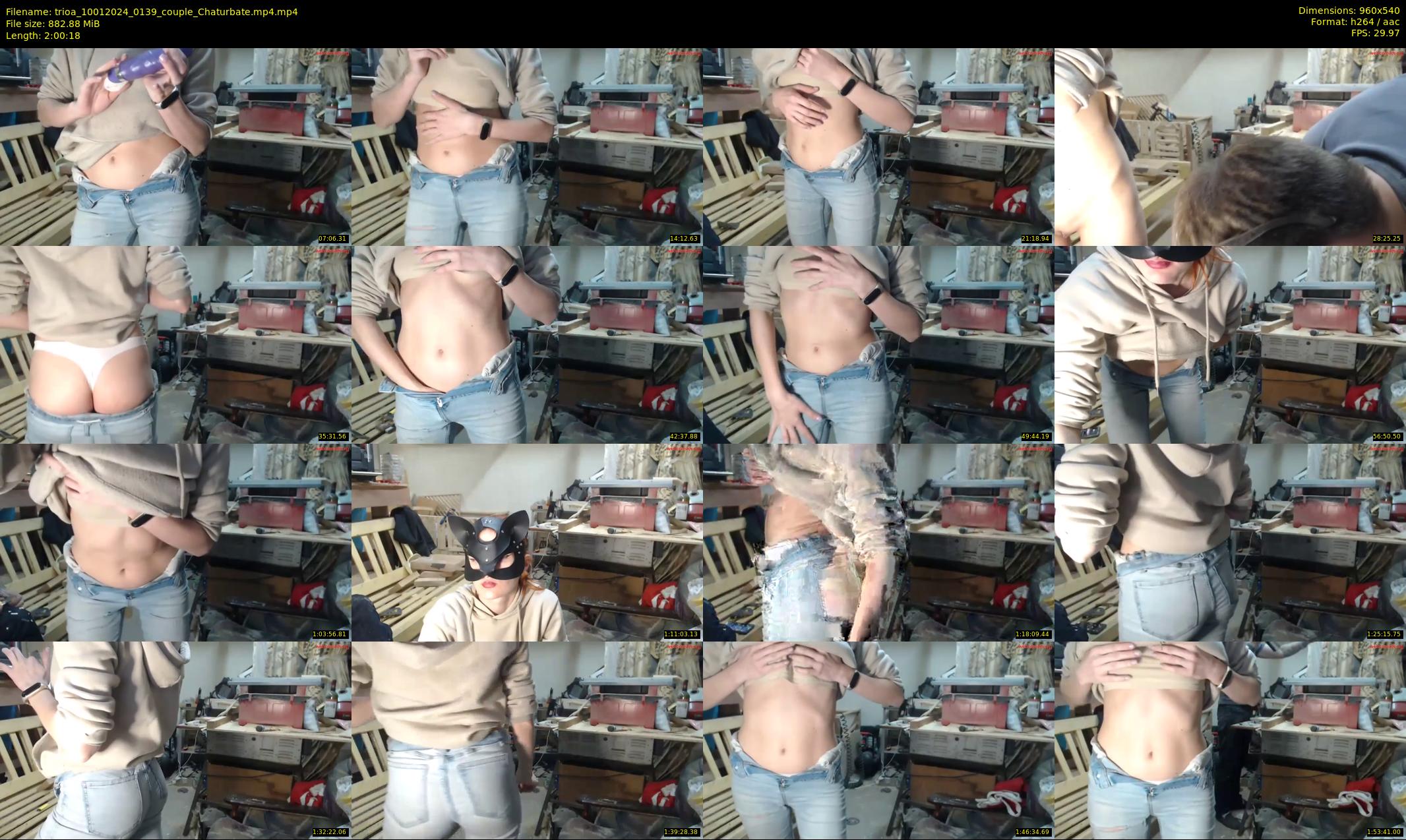 trioa — 121 minute Chaturbate couple cam show recording, 480p, Jan 10, 2024