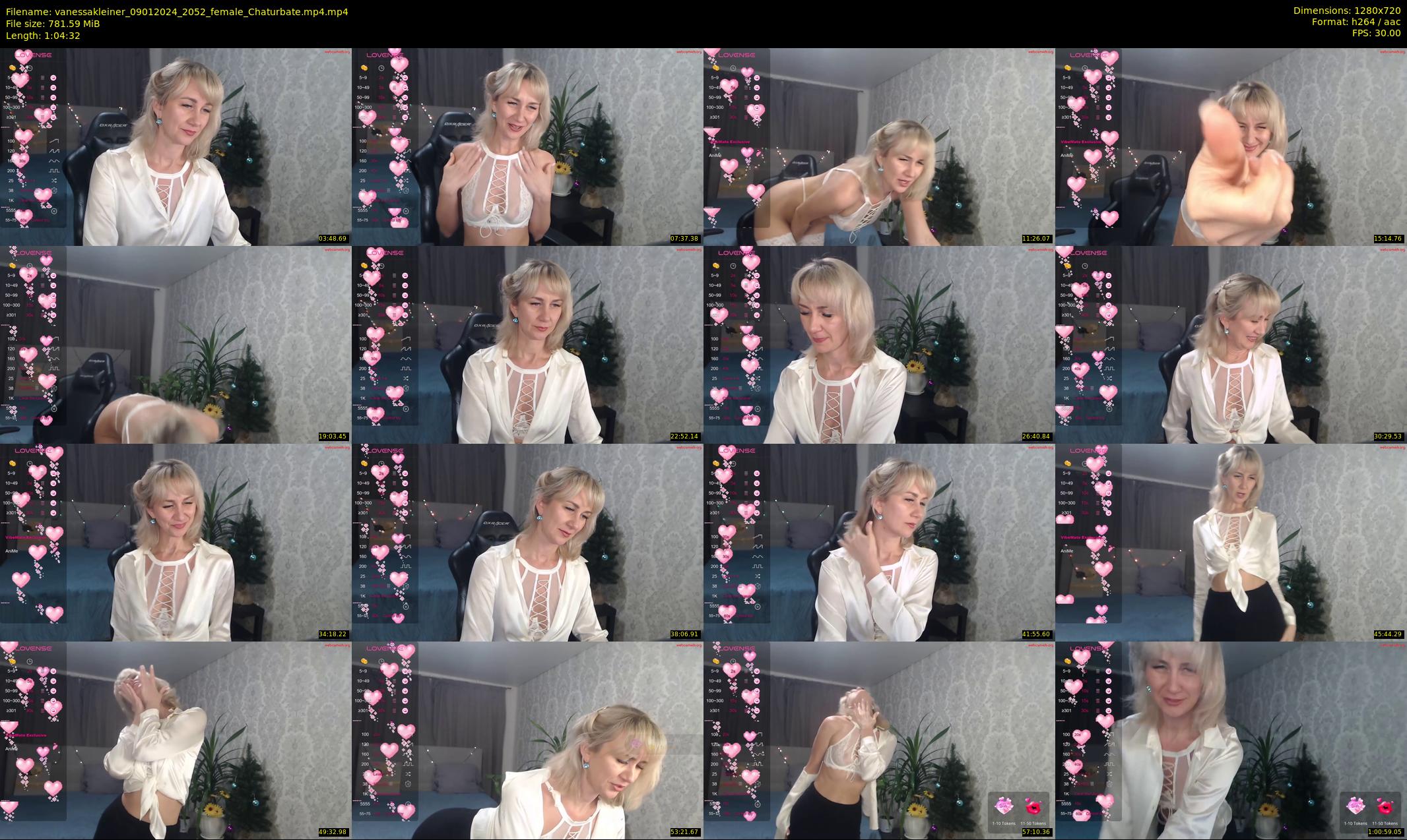 vanessakleiner — 65 minute Chaturbate female cam show recording, 720p, Jan 9, 2024