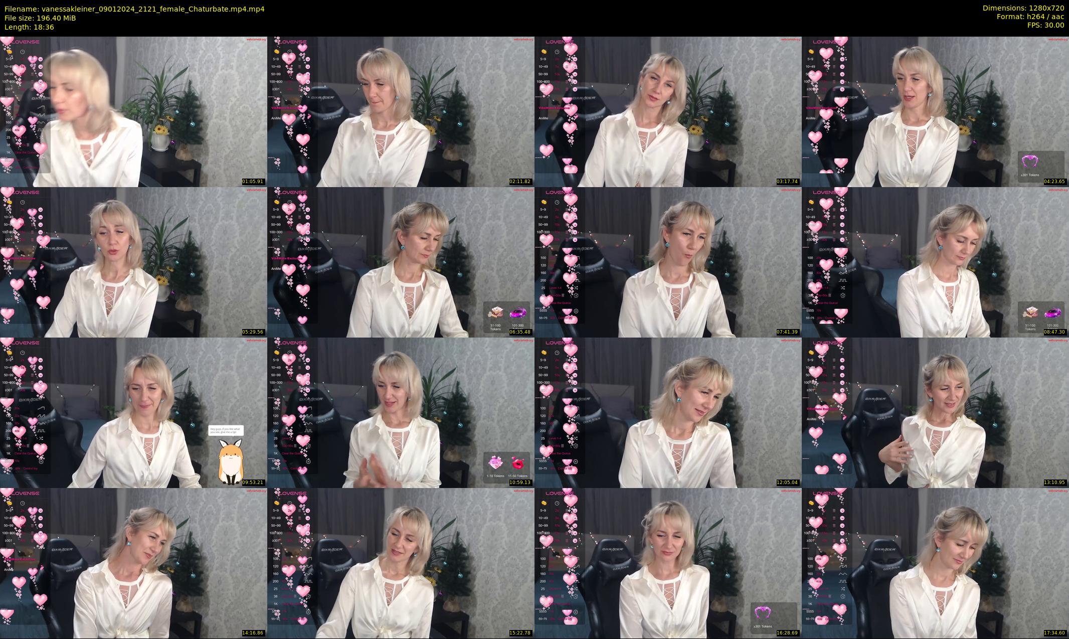 vanessakleiner — 19 minute Chaturbate female cam show recording, 720p, Jan 9, 2024