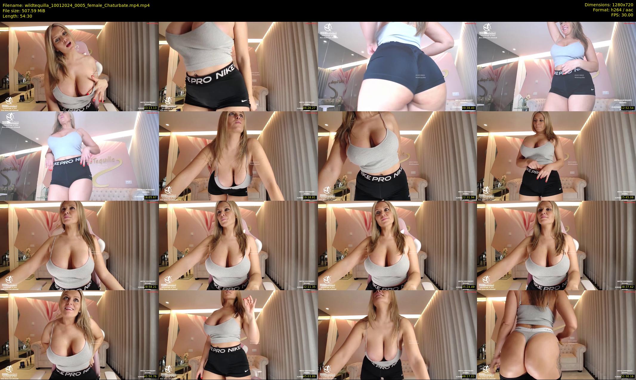 wildtequilla — 55 minute Chaturbate couple cam show recording, 720p, Jan 10, 2024
