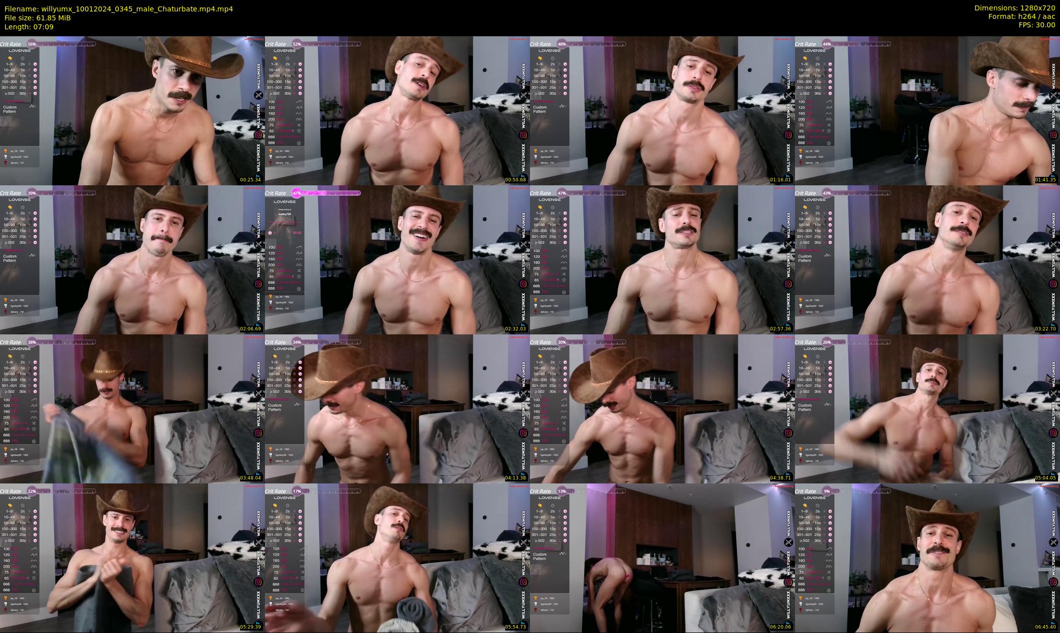 willyumx — 8 minute Chaturbate male cam show recording, 720p, Jan 10, 2024