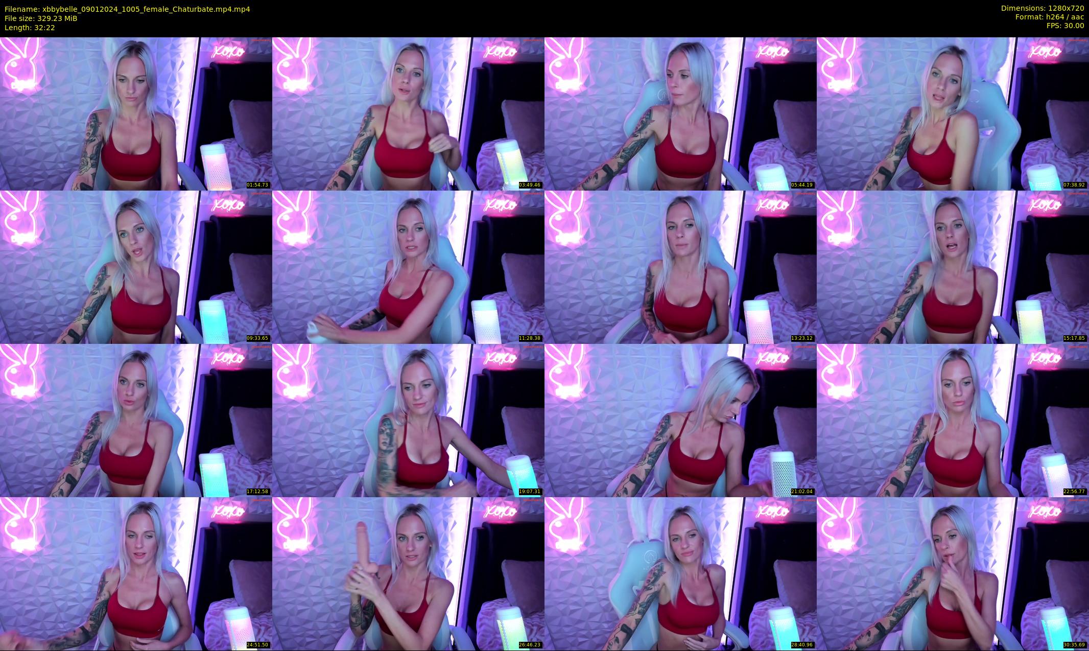 xbbybelle — 33 minute Chaturbate female cam show recording, 720p, Jan 9, 2024