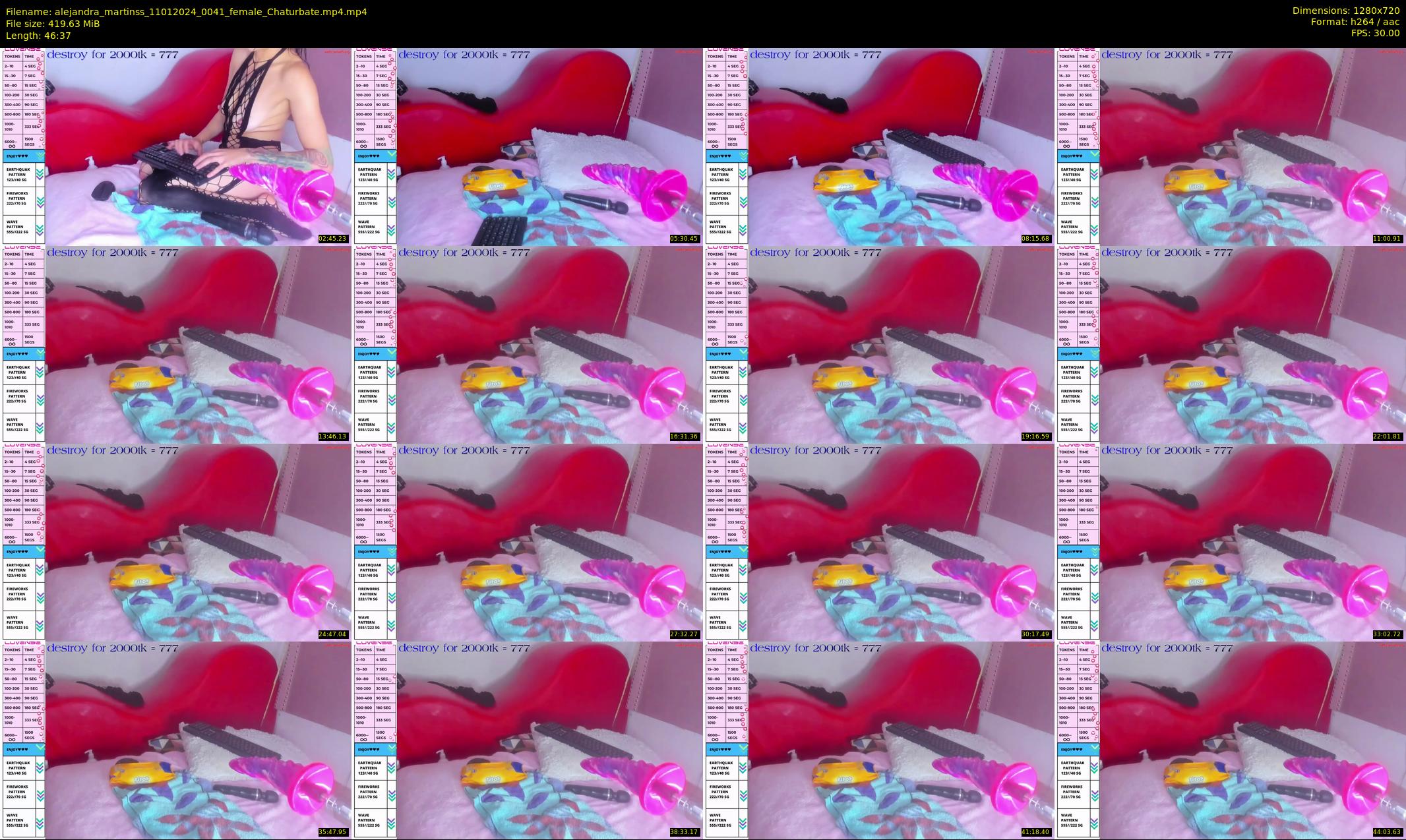 alejandra_martinss — 47 minute Chaturbate female cam show recording, 720p, Jan 11, 2024