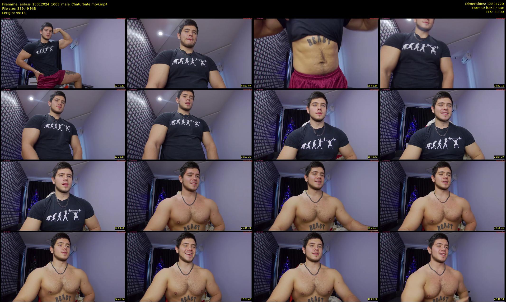 arilass — 46 minute Chaturbate male cam show recording, 720p, Jan 10, 2024