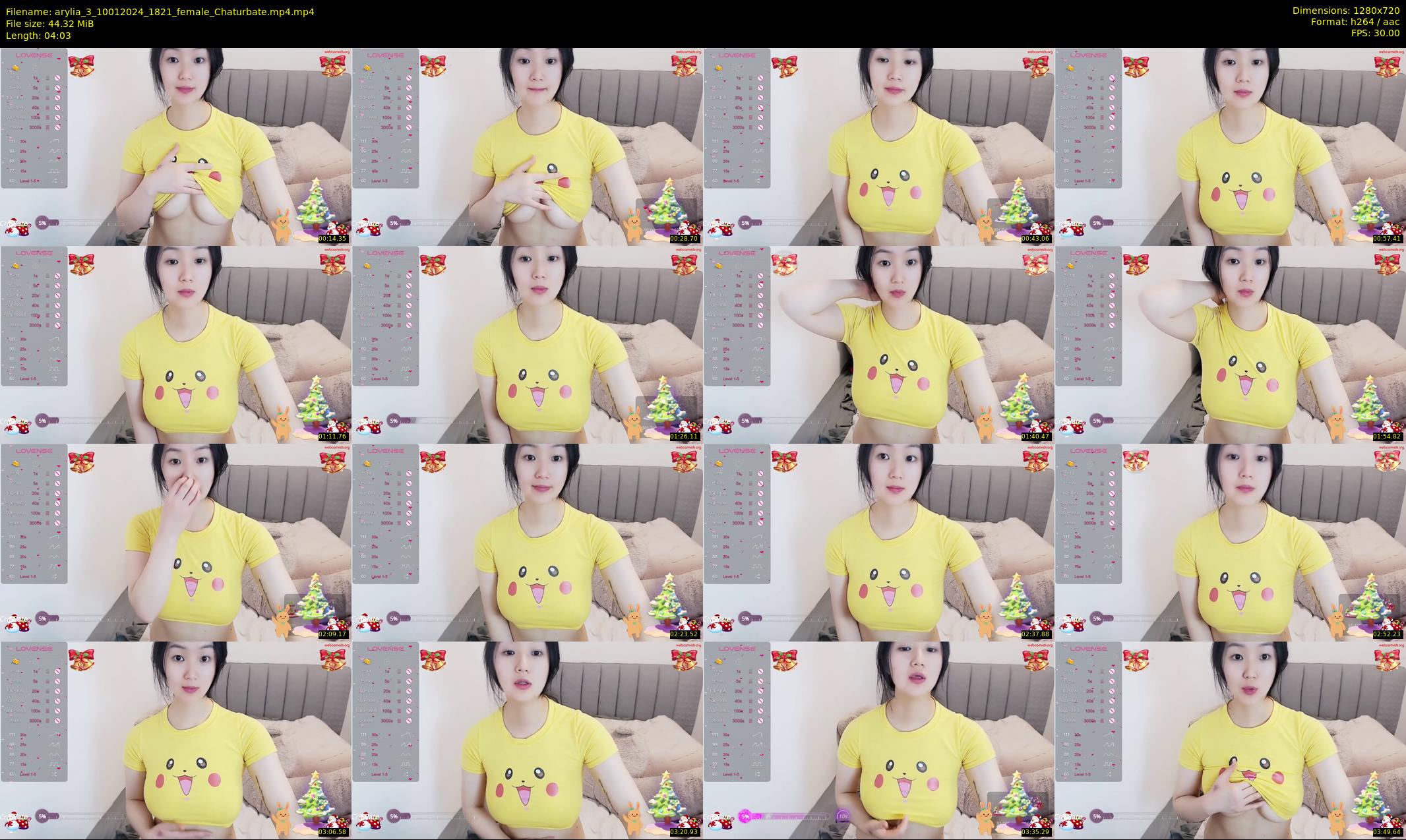 arylia_3 — 5 minute Chaturbate female cam show recording, 720p, Jan 10, 2024