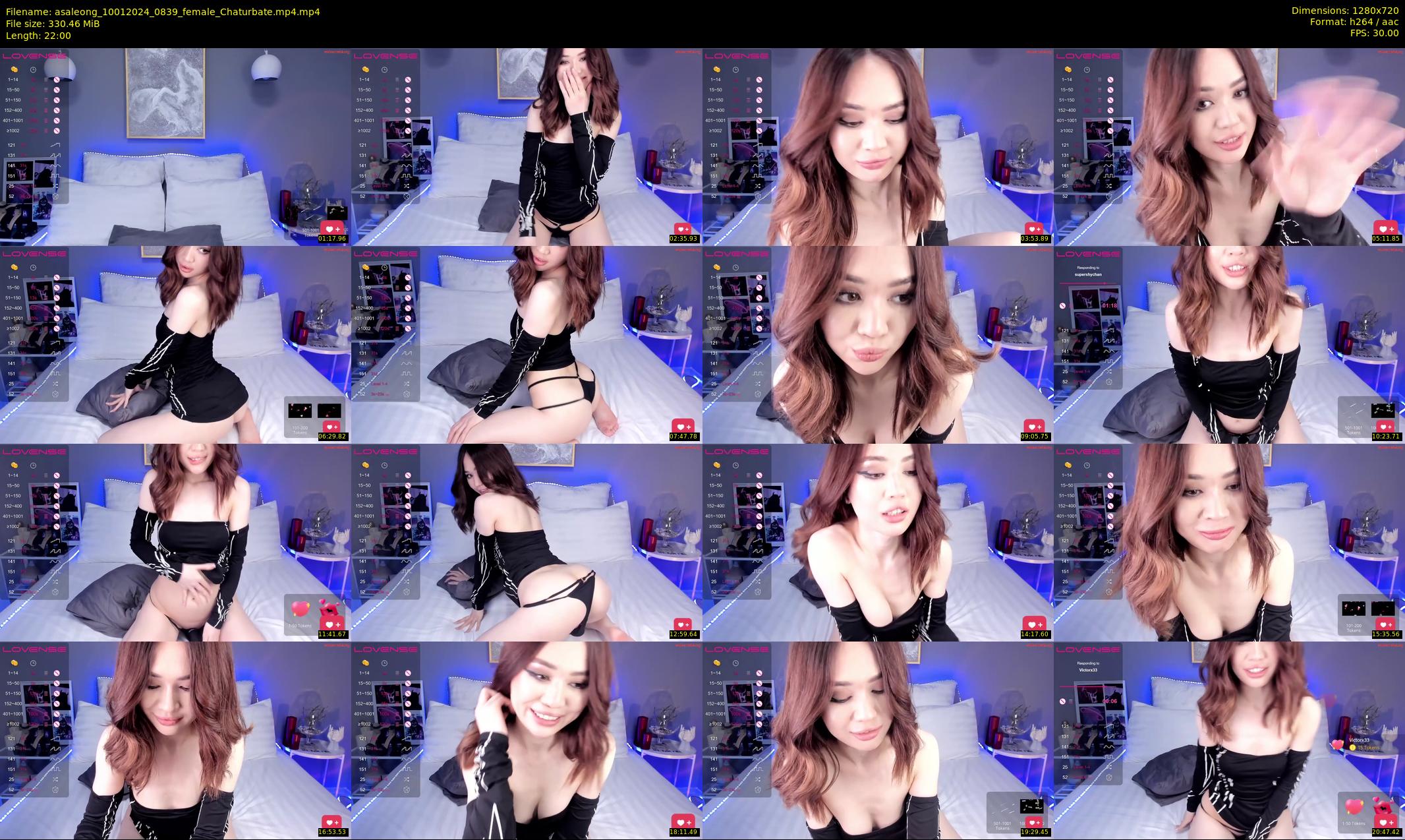 asaleong — 22 minute Chaturbate female cam show recording, 720p, Jan 10, 2024