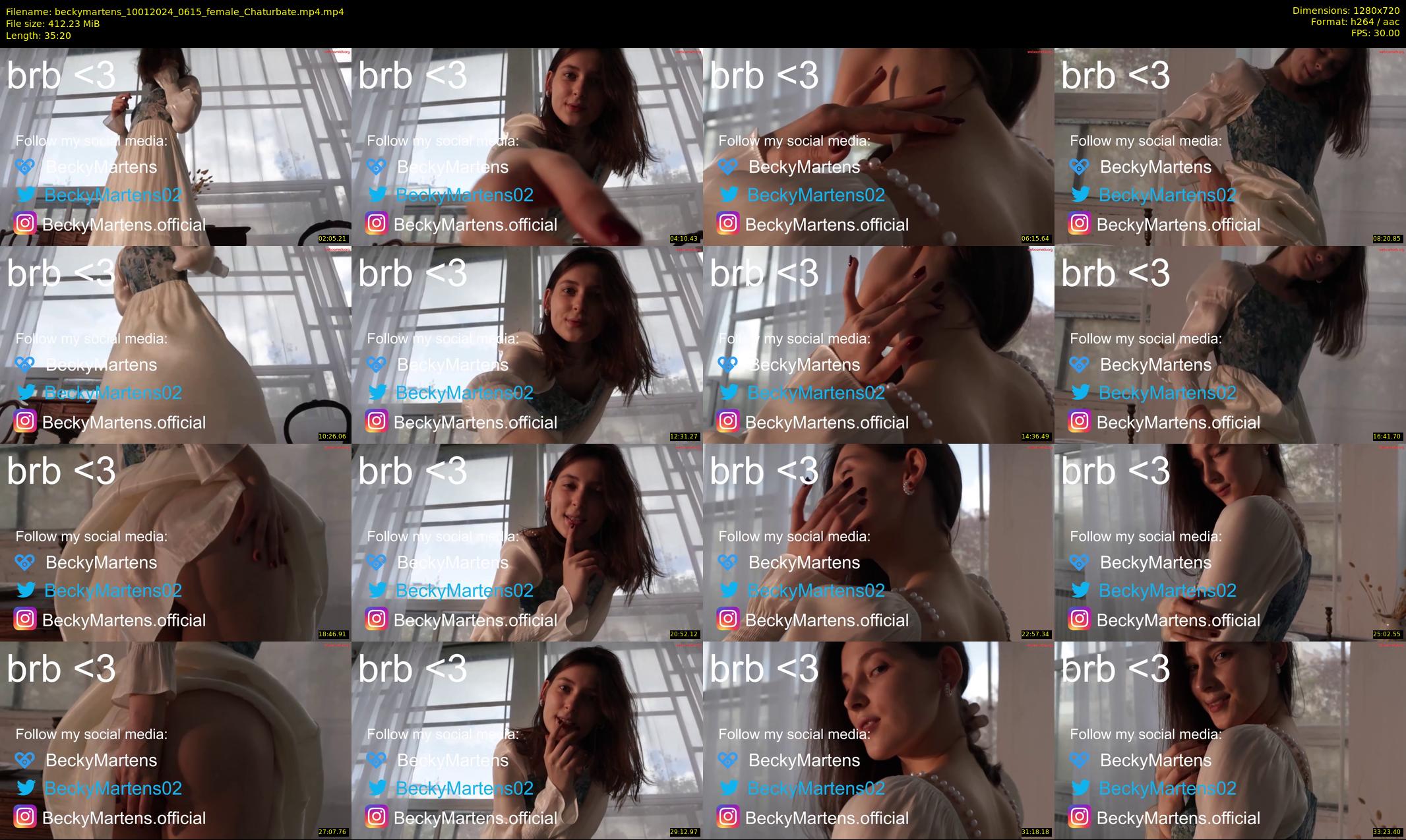 beckymartens — 36 minute Chaturbate female cam show recording, 720p, Jan 10, 2024