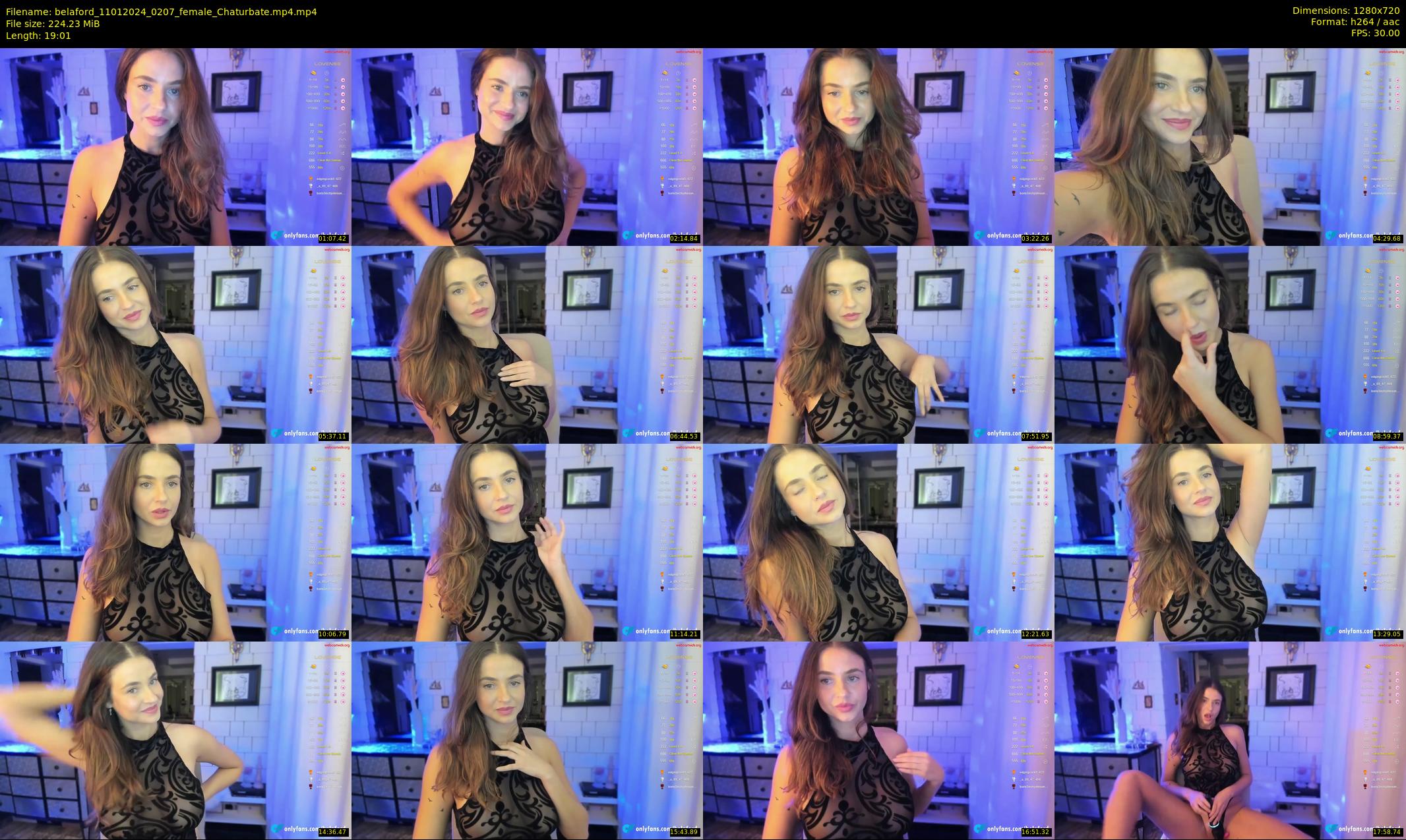 belaford — 20 minute Chaturbate female cam show recording, 720p, Jan 11, 2024