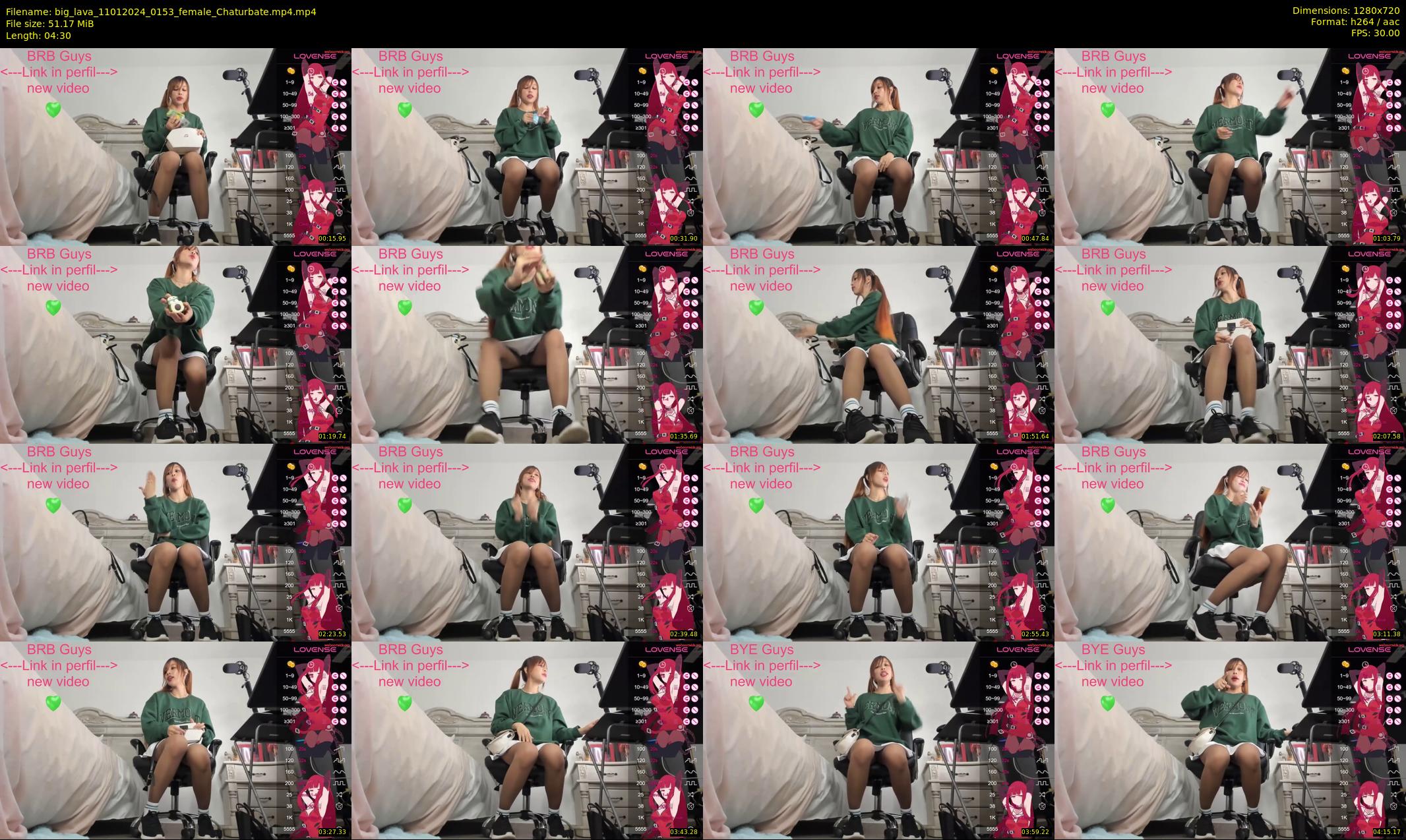big_lava — 5 minute Chaturbate female cam show recording, 720p, Jan 11, 2024