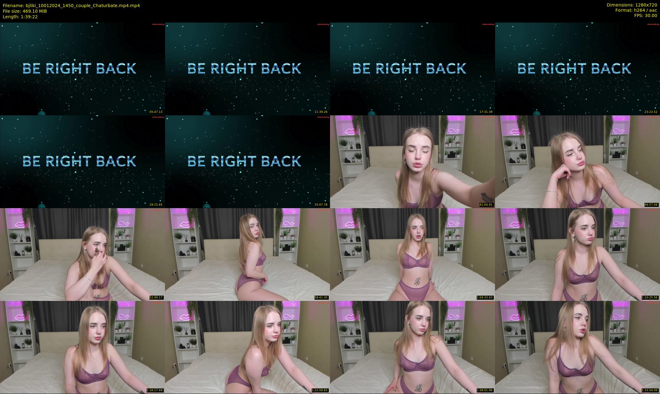 bjliki — 100 minute Chaturbate couple cam show recording, 720p, Jan 10, 2024